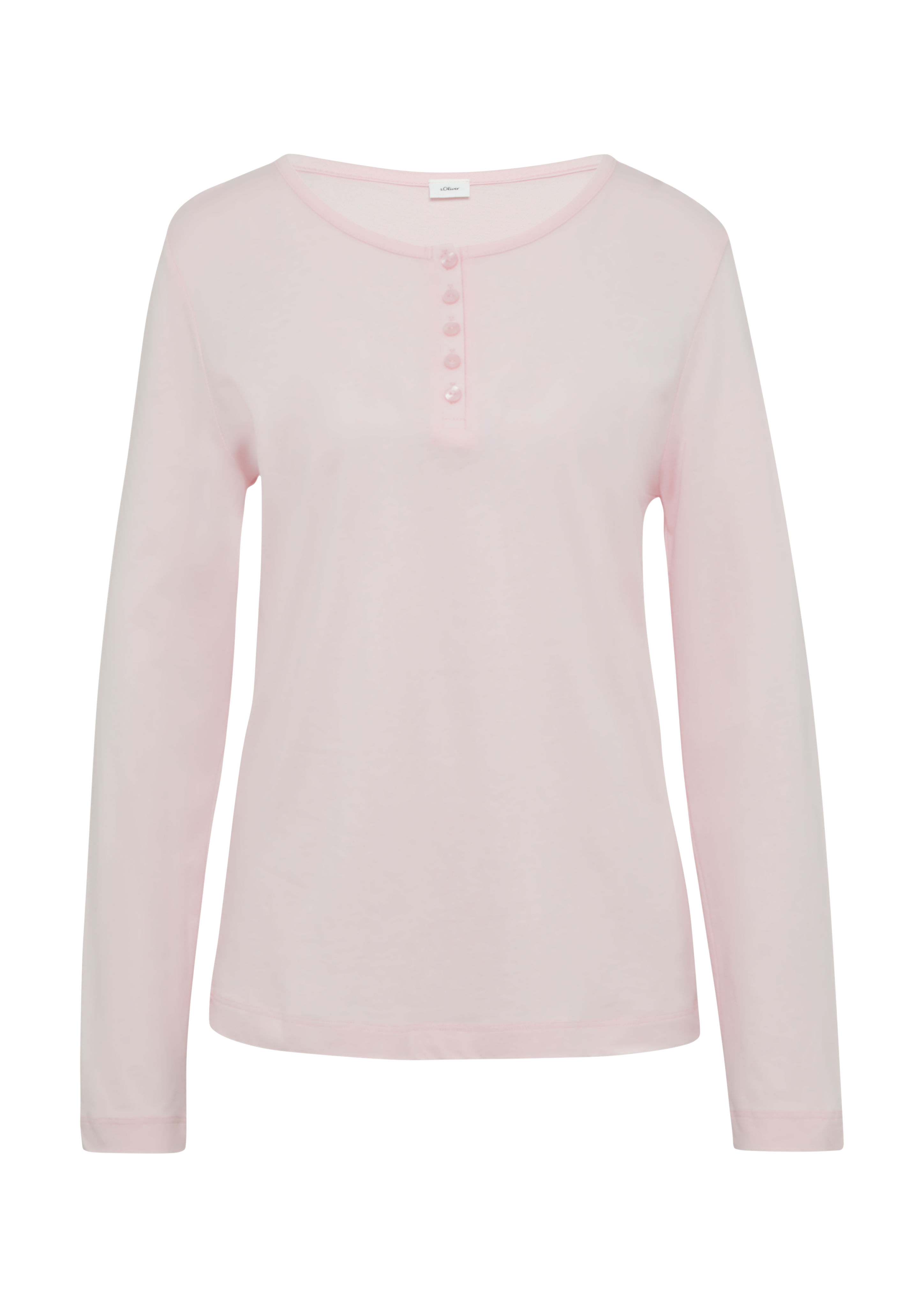 Pyjamashirt met henley hals