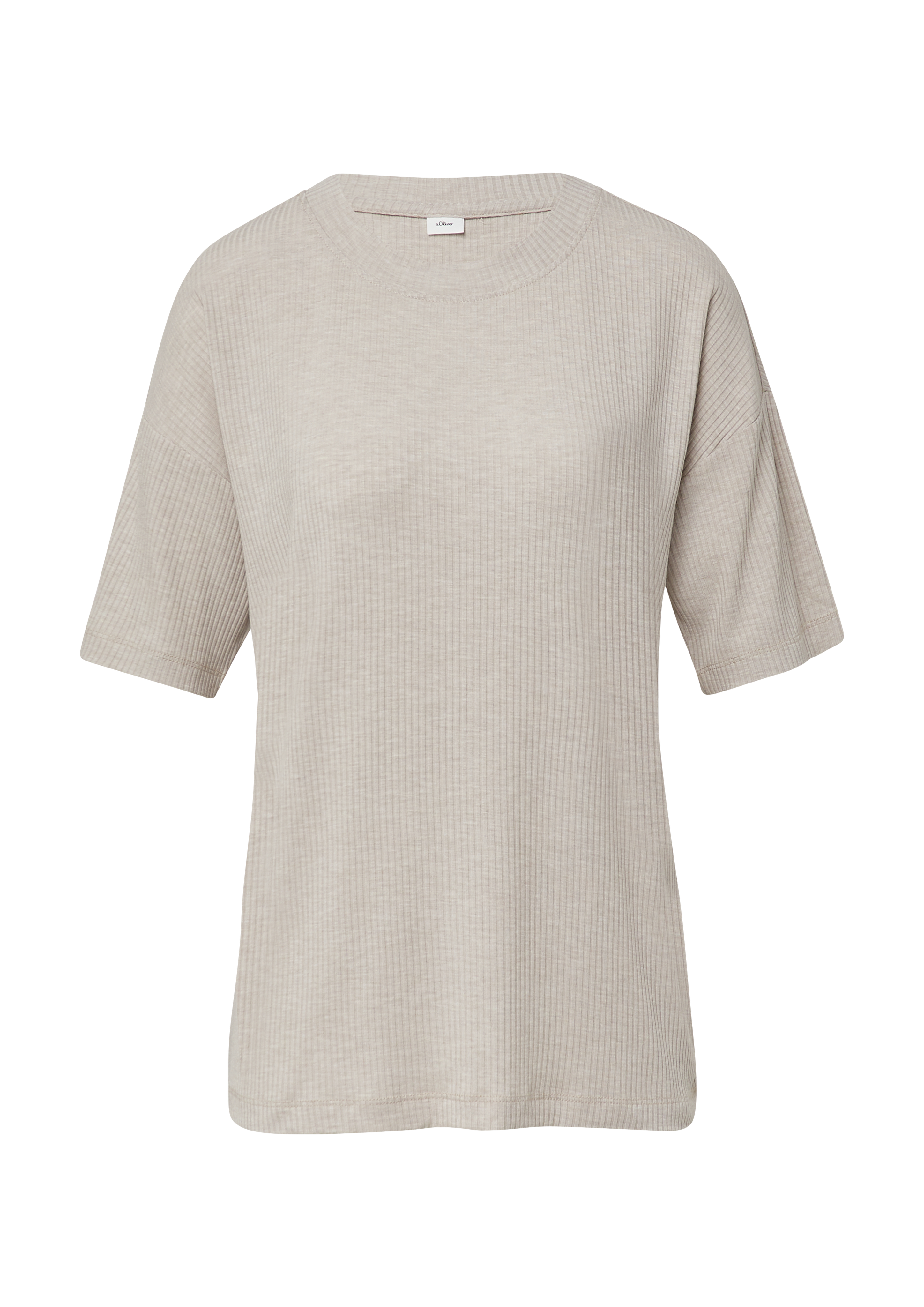 Eenvoudig geribd slaapshirt