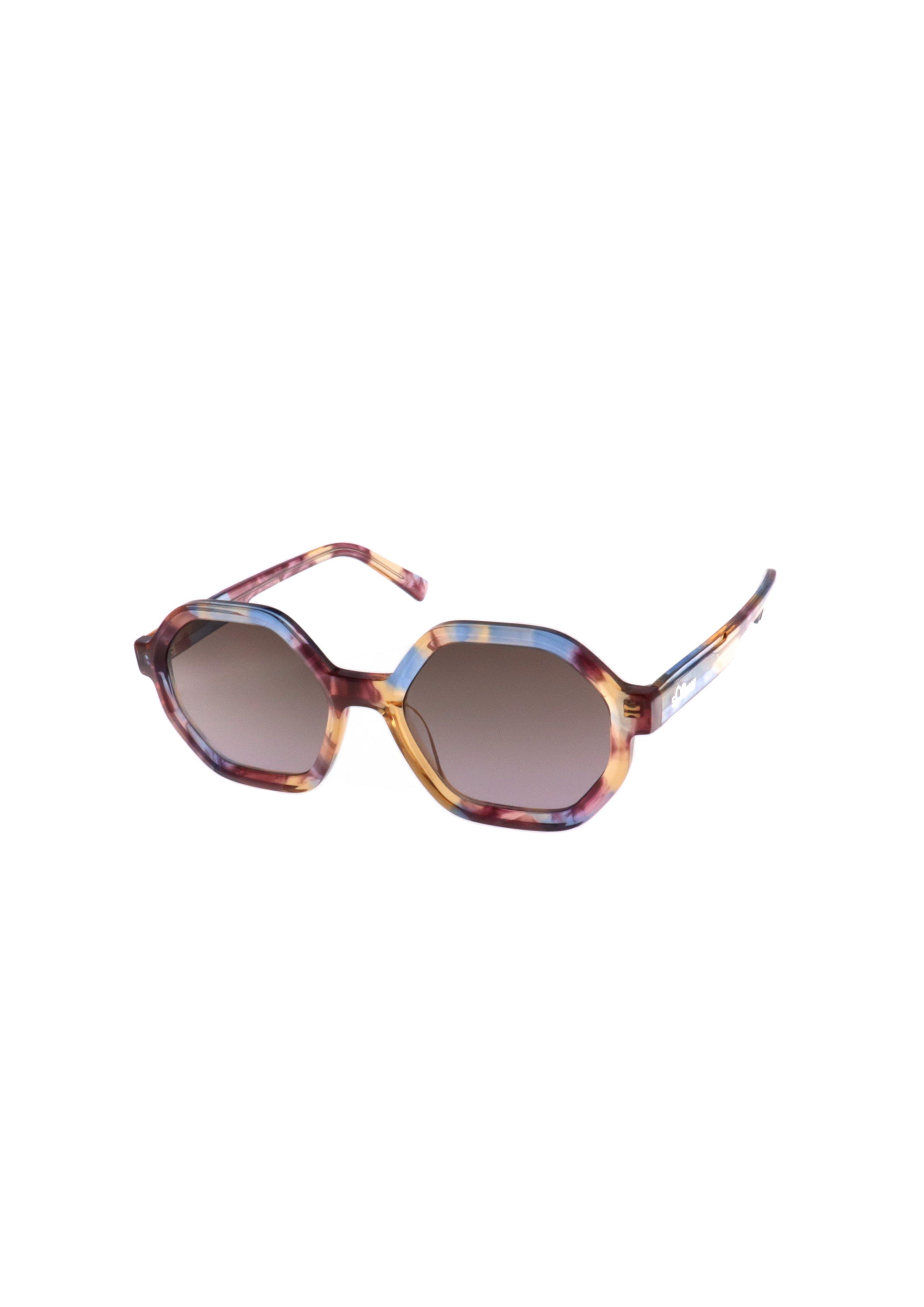 Sonnenbrille mit eckigem Rahmen
