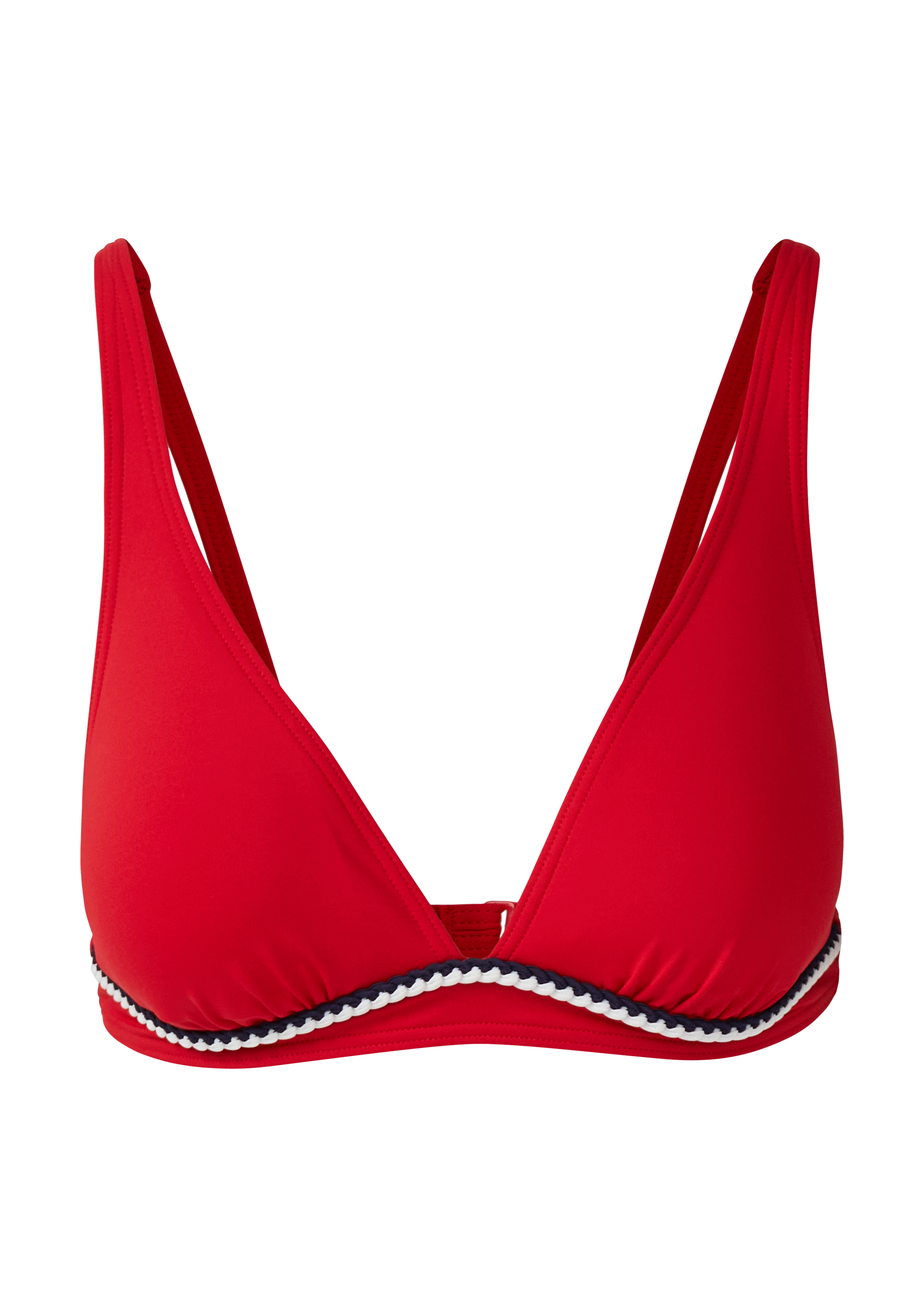 Triangelbikinitop met sierrand