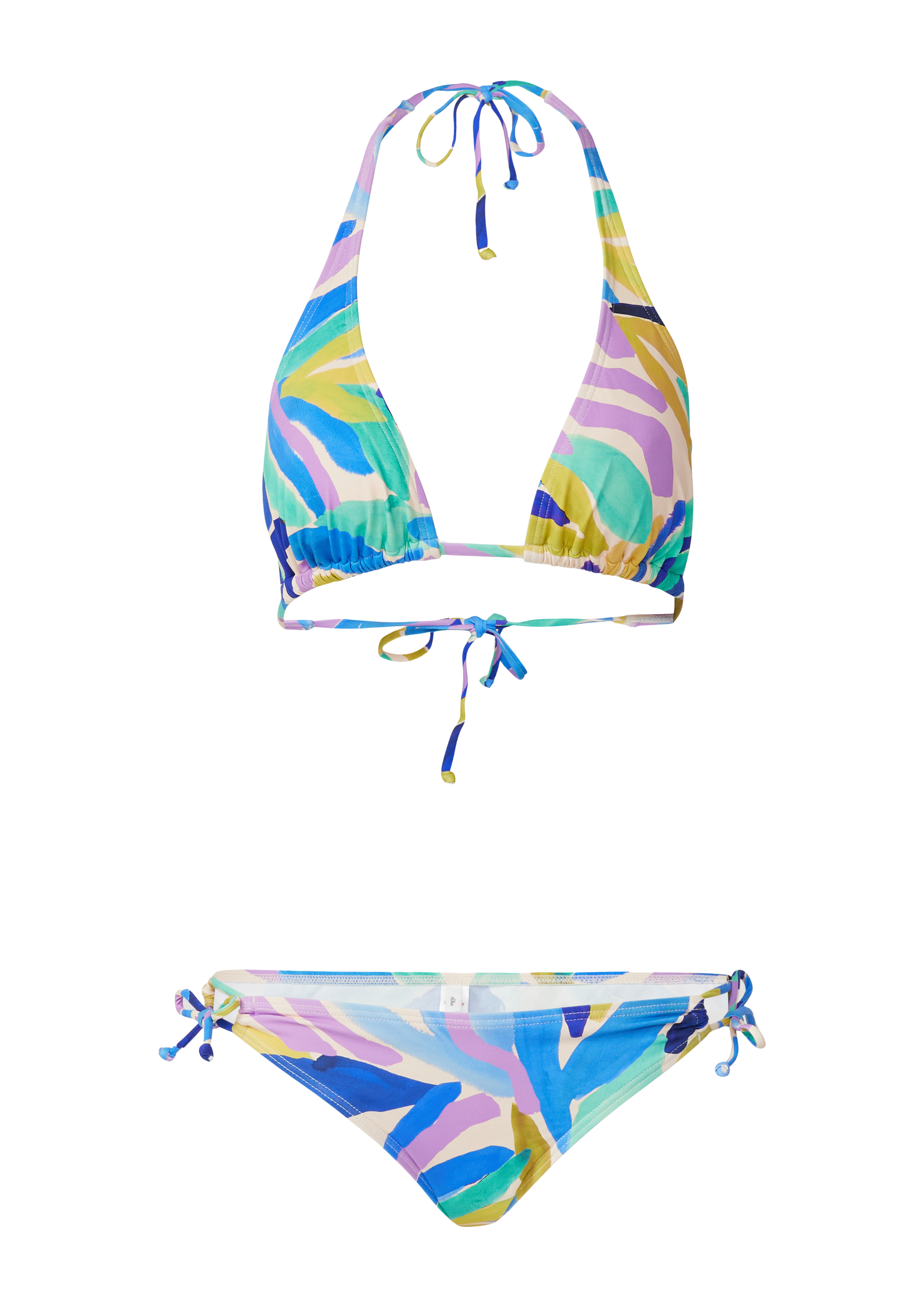 Bikini mit Triangel-Top und abstraktem Muster