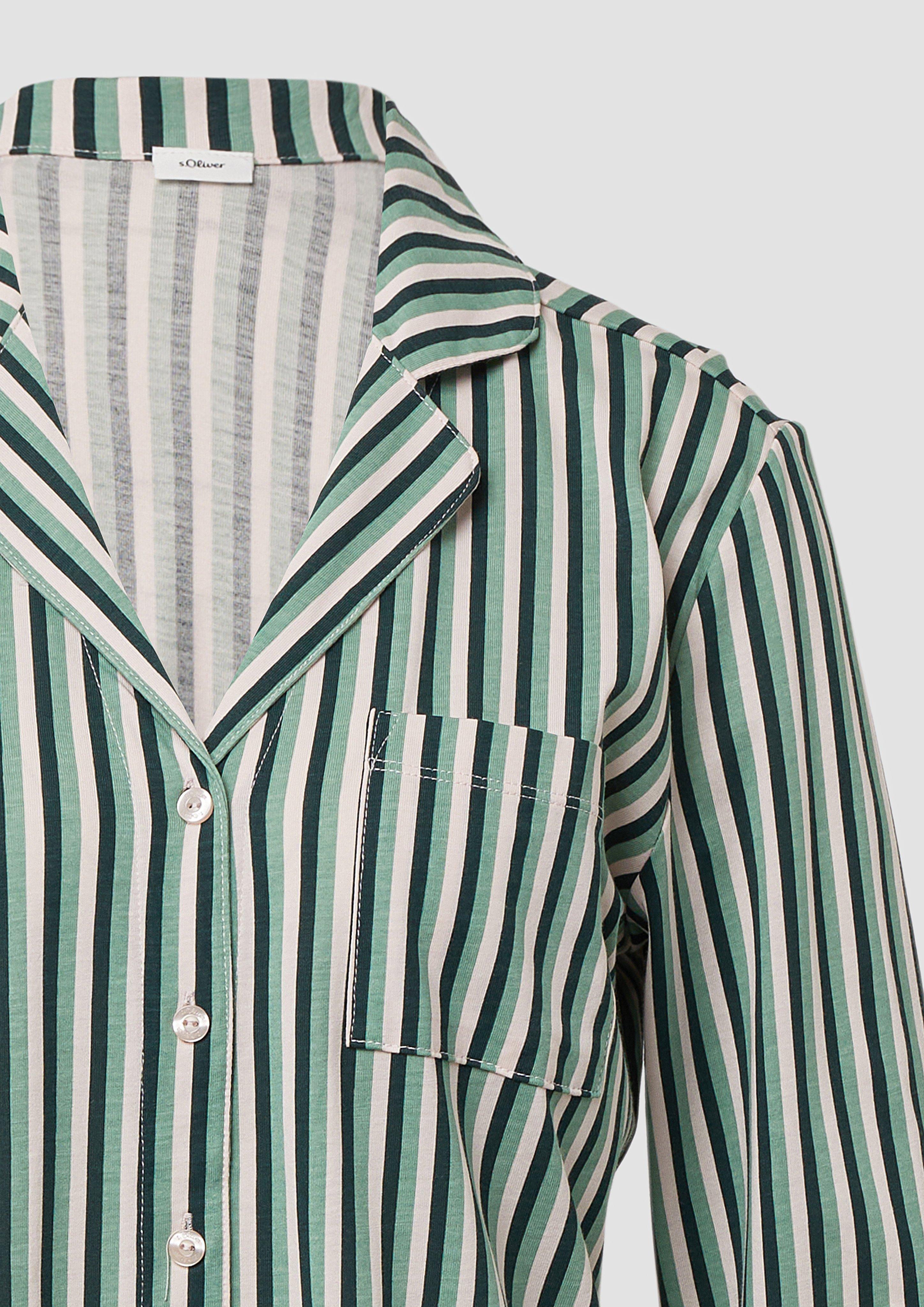 Pyjama-Oberteil in 8603 & 4572