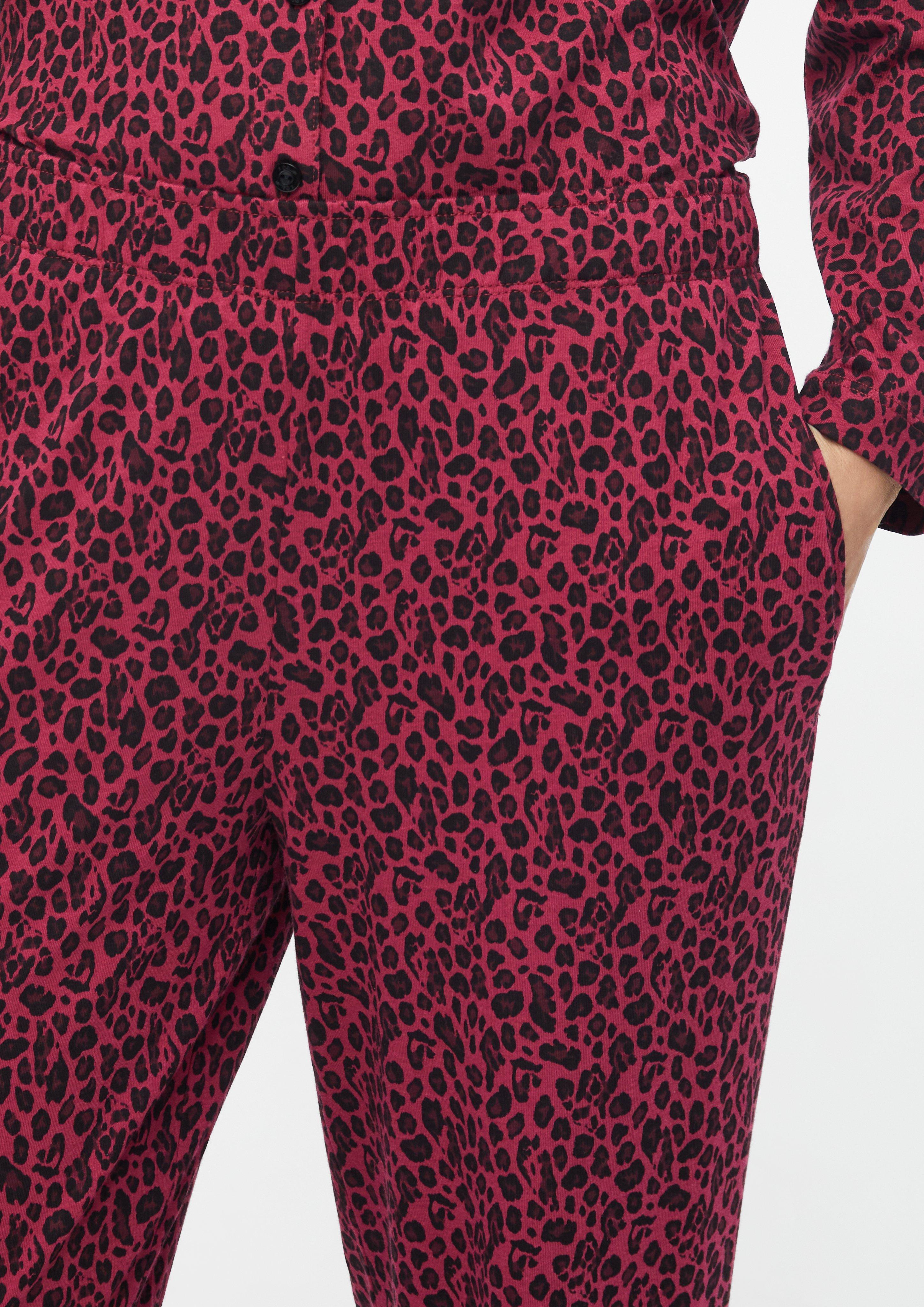 Žene Donji dio pidžame s leopard printom i gumenom vezicom u boji ružičasta od s.Oliver