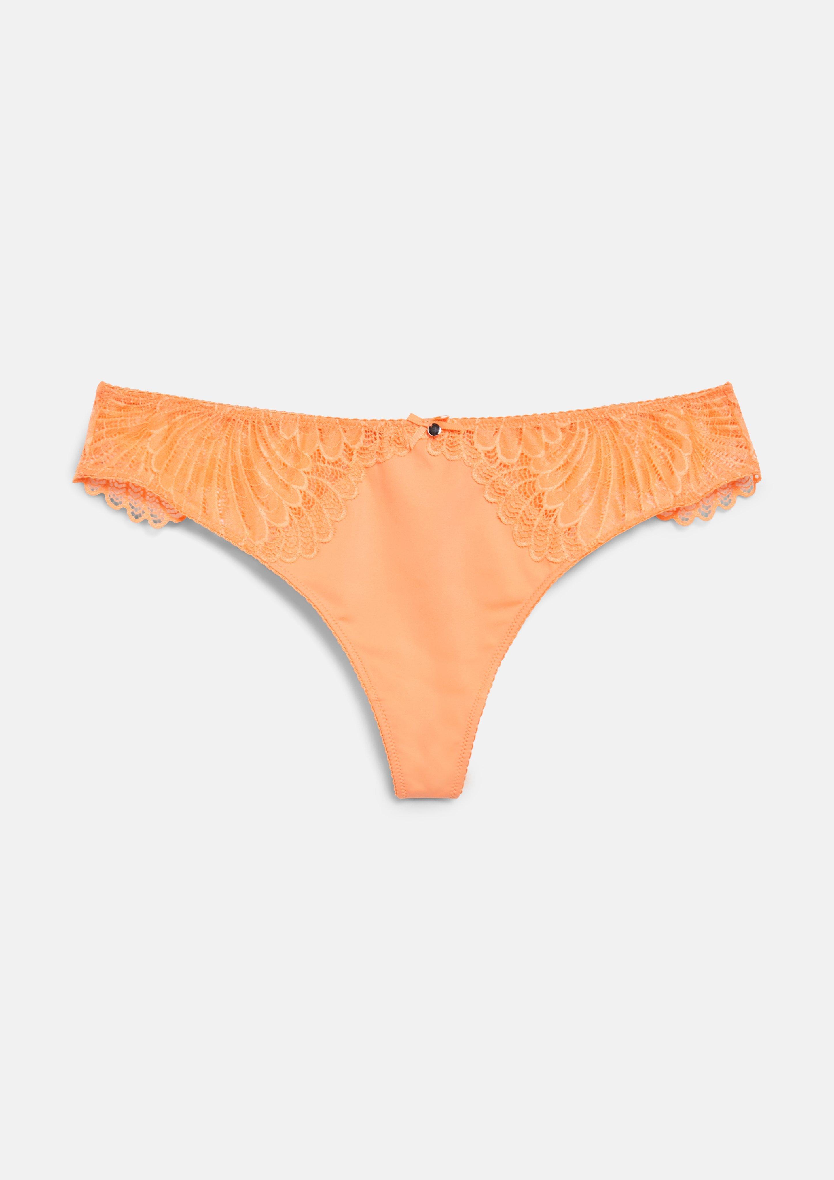 Damen String aus floraler Spitze mit Zierschleife in  von s.Oliver