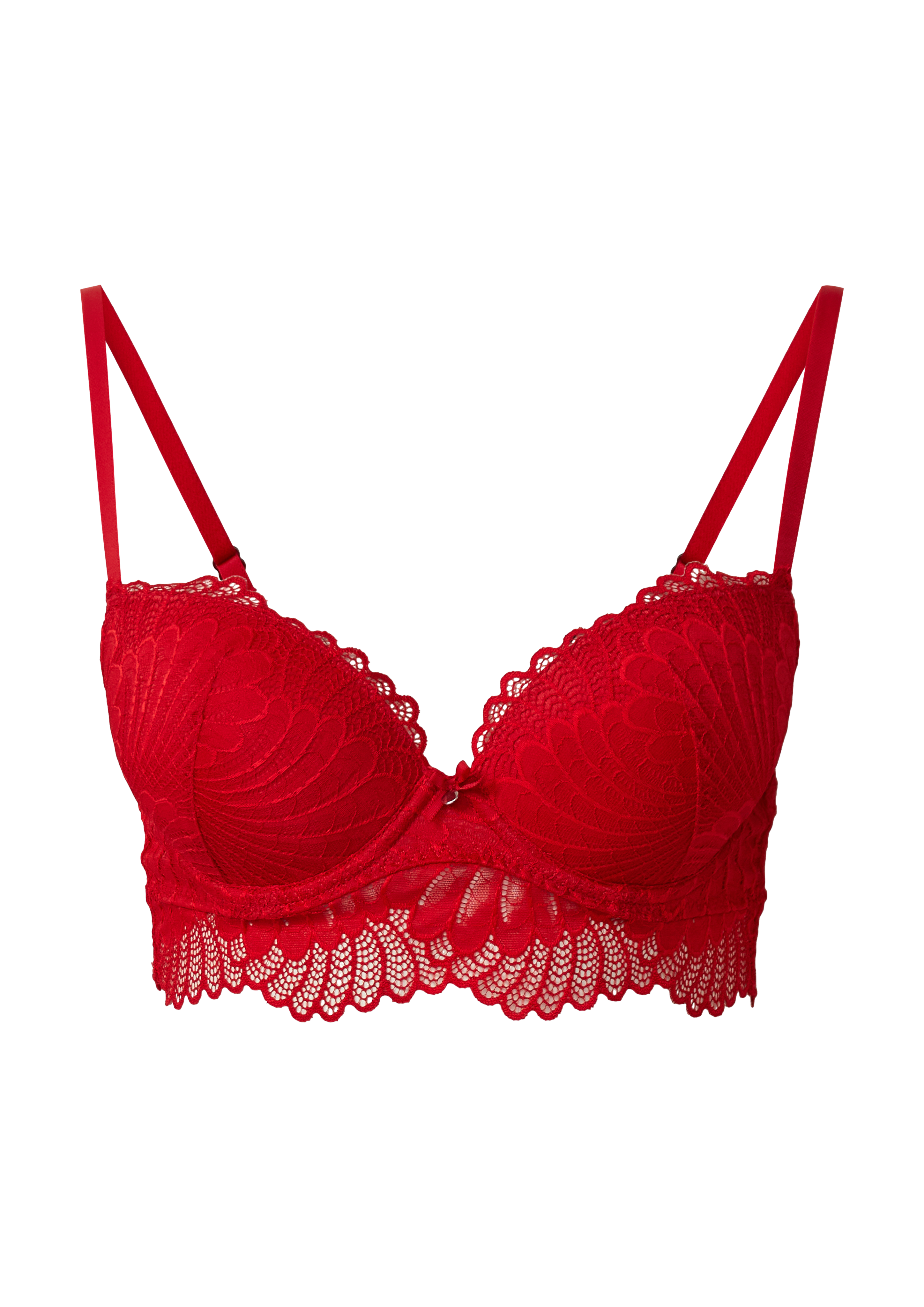 Push-Up-BH aus floraler Spitze