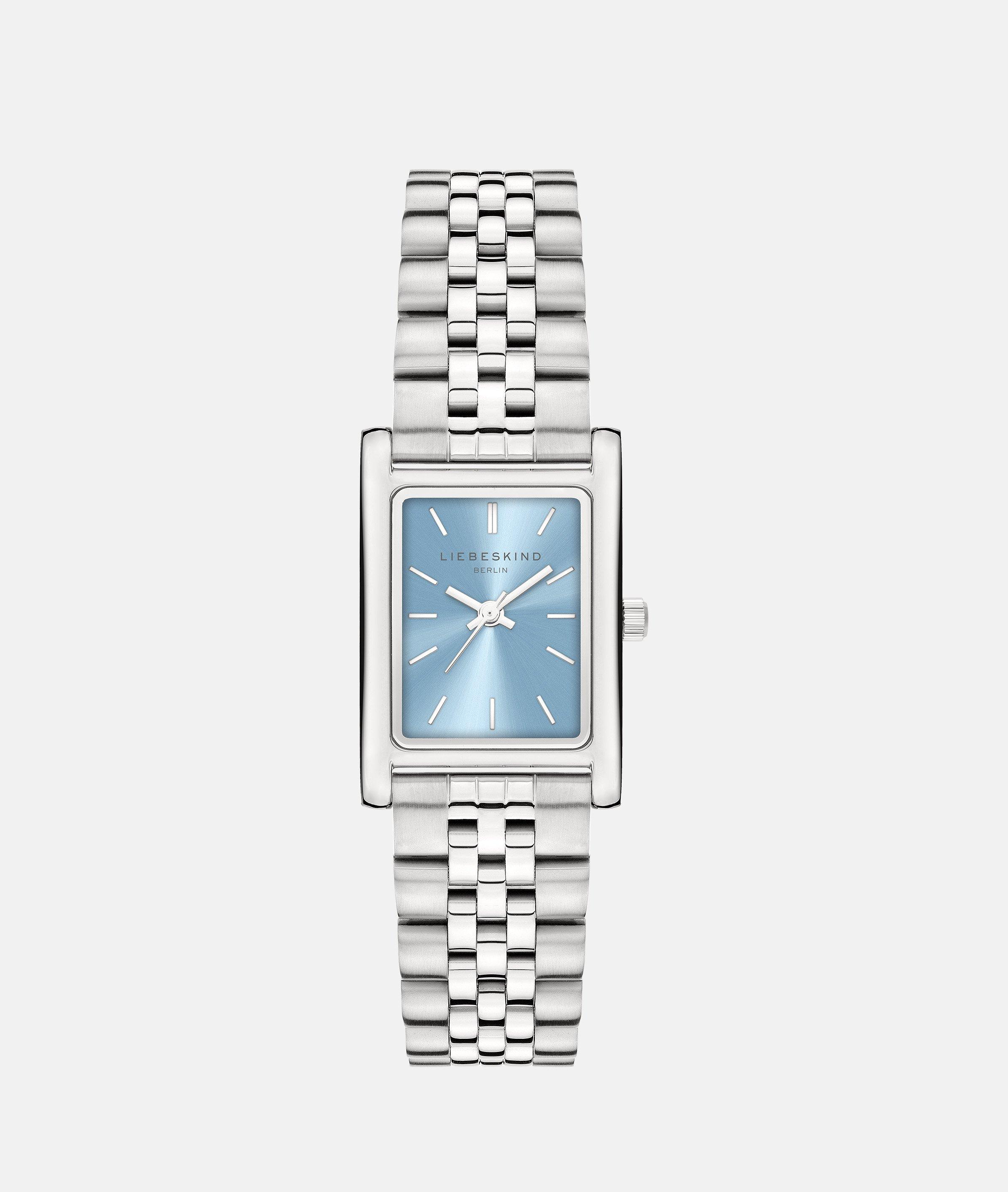 Uhr in silber, rosé, schwarz, silber, gold & gold