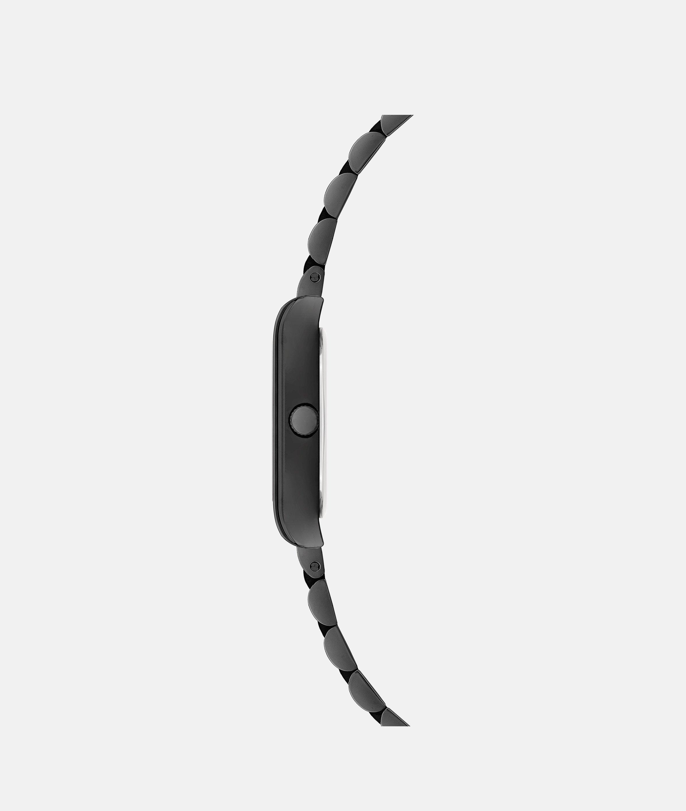 Uhr in schwarz, rosé, silber, silber, gold & gold