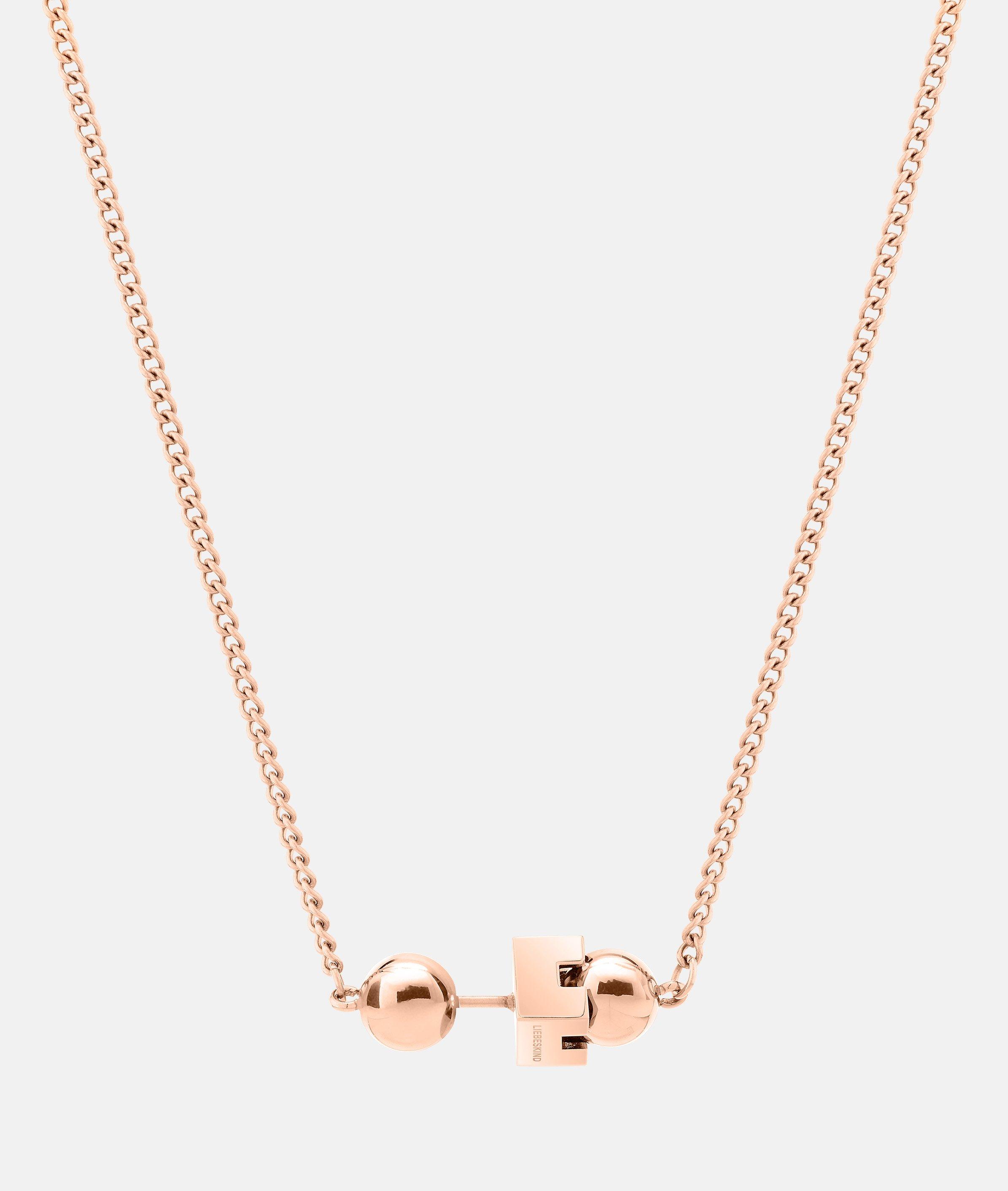 Ketting in roségoud, zilver, goud & zwart