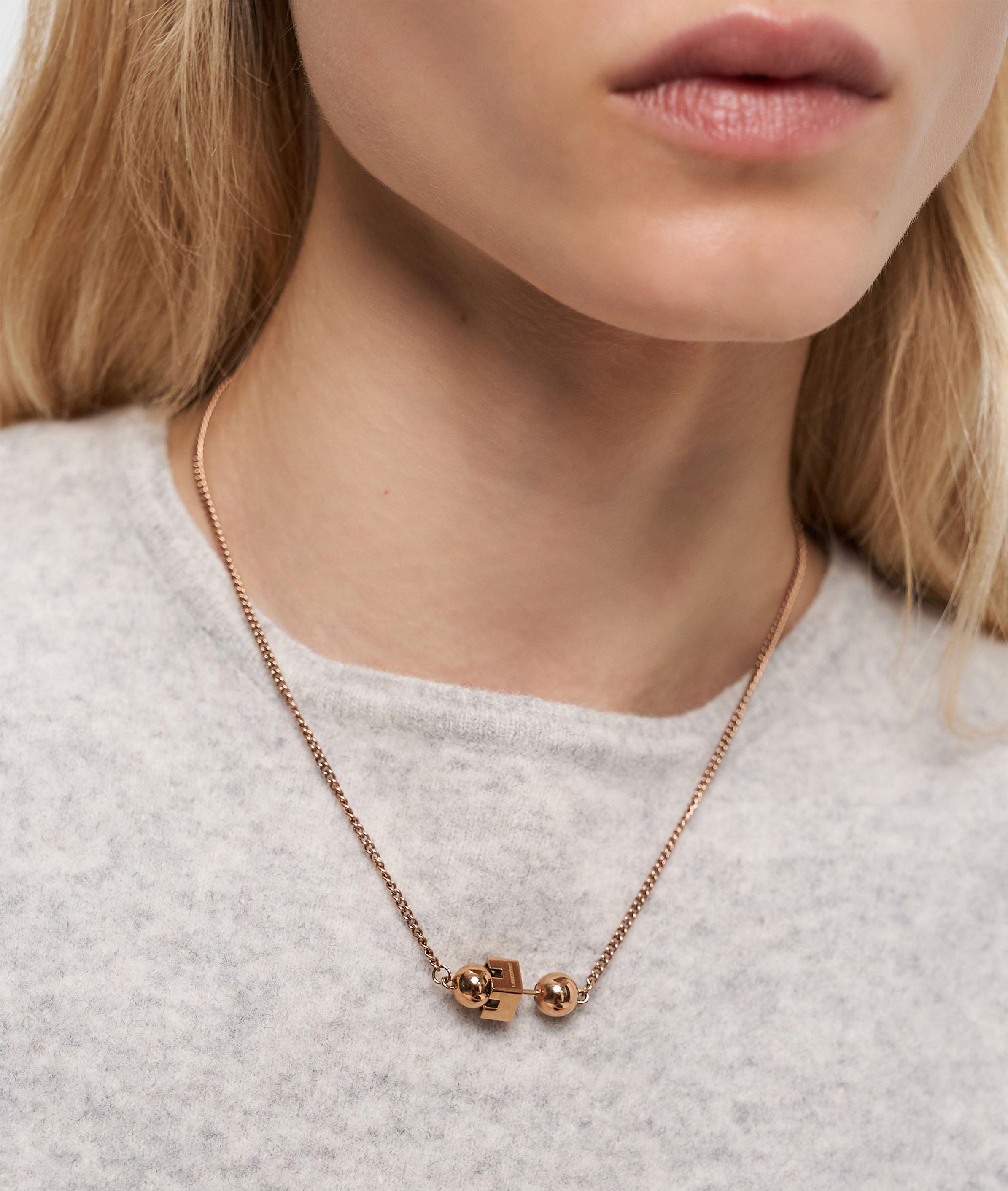 Ketting in roségoud, zilver, goud & zwart