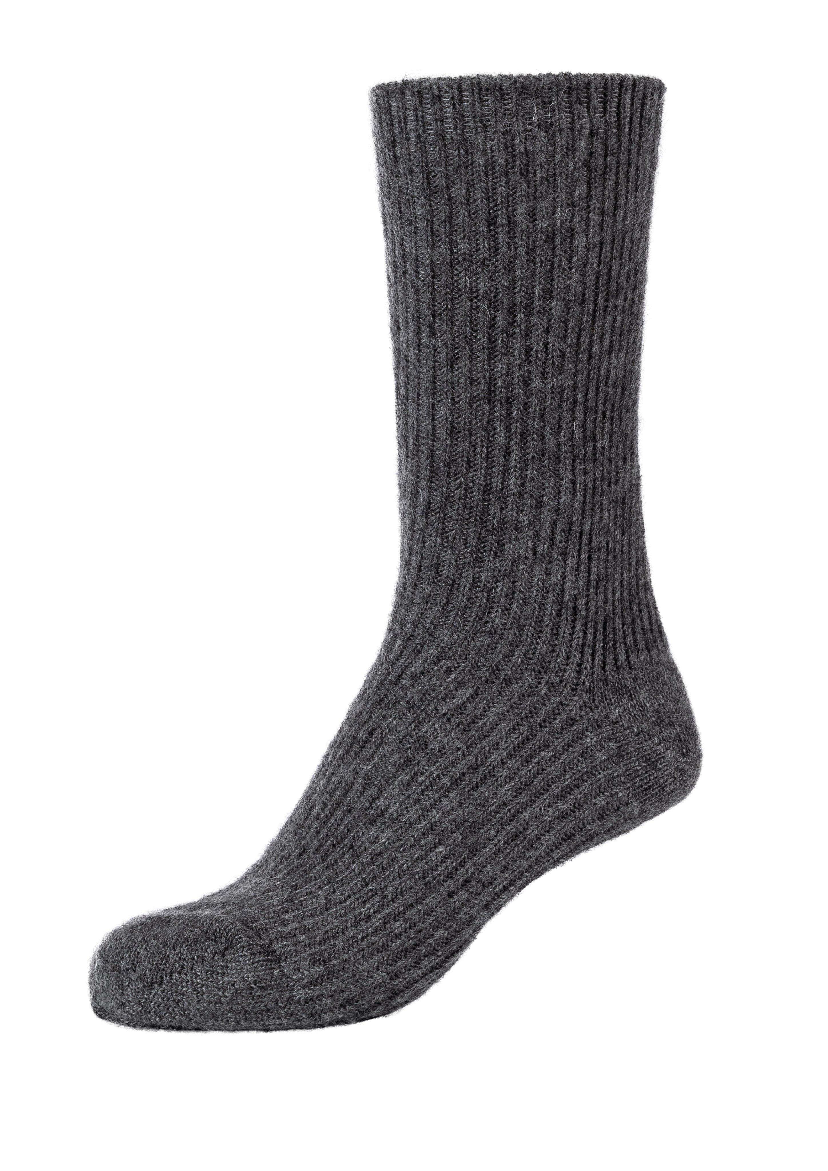 Ribbed knit socks in dark grey by s.Oliver