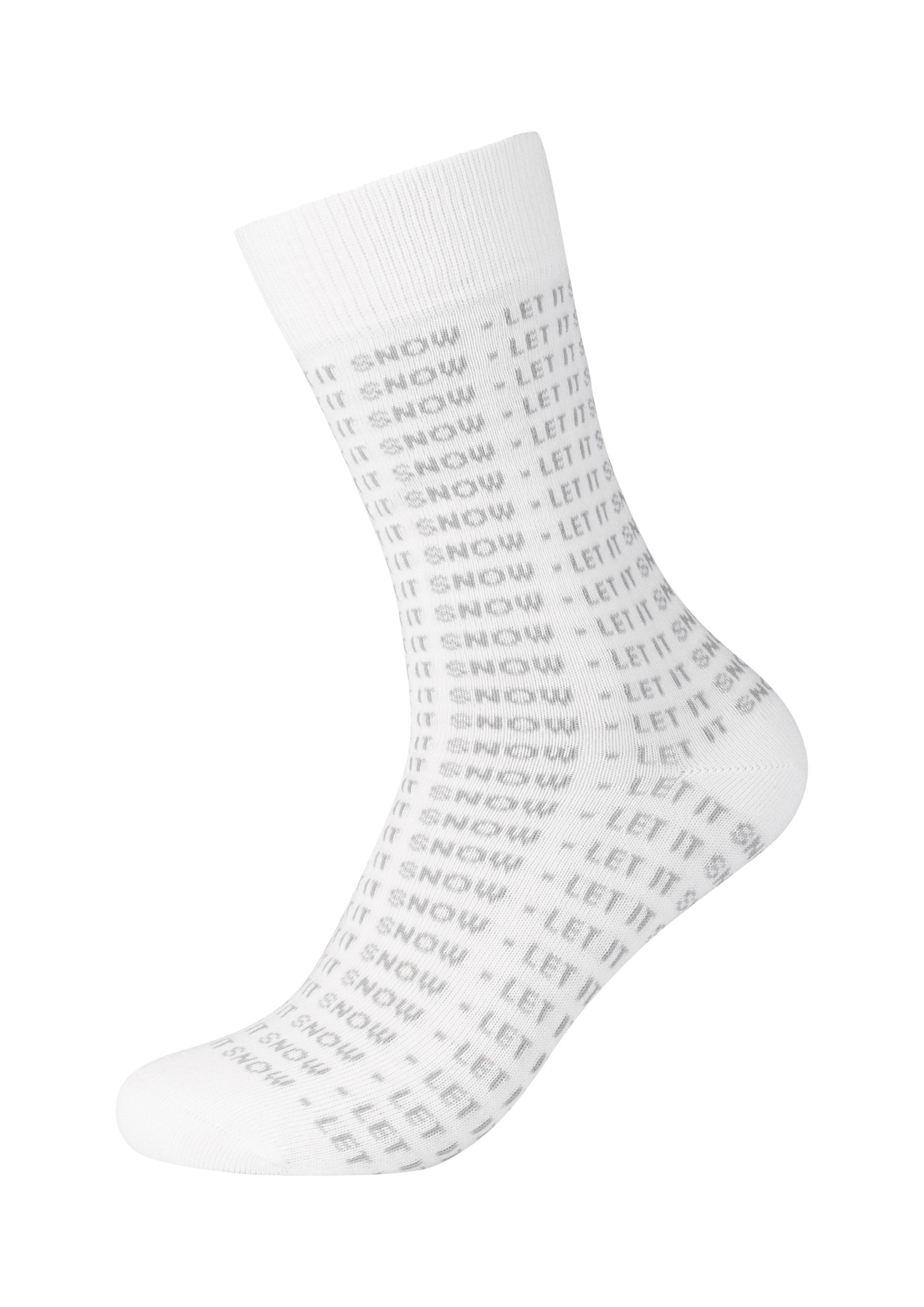Femmes Chaussettes de Noël unisexes en pack de 2 en blanc de s.Oliver