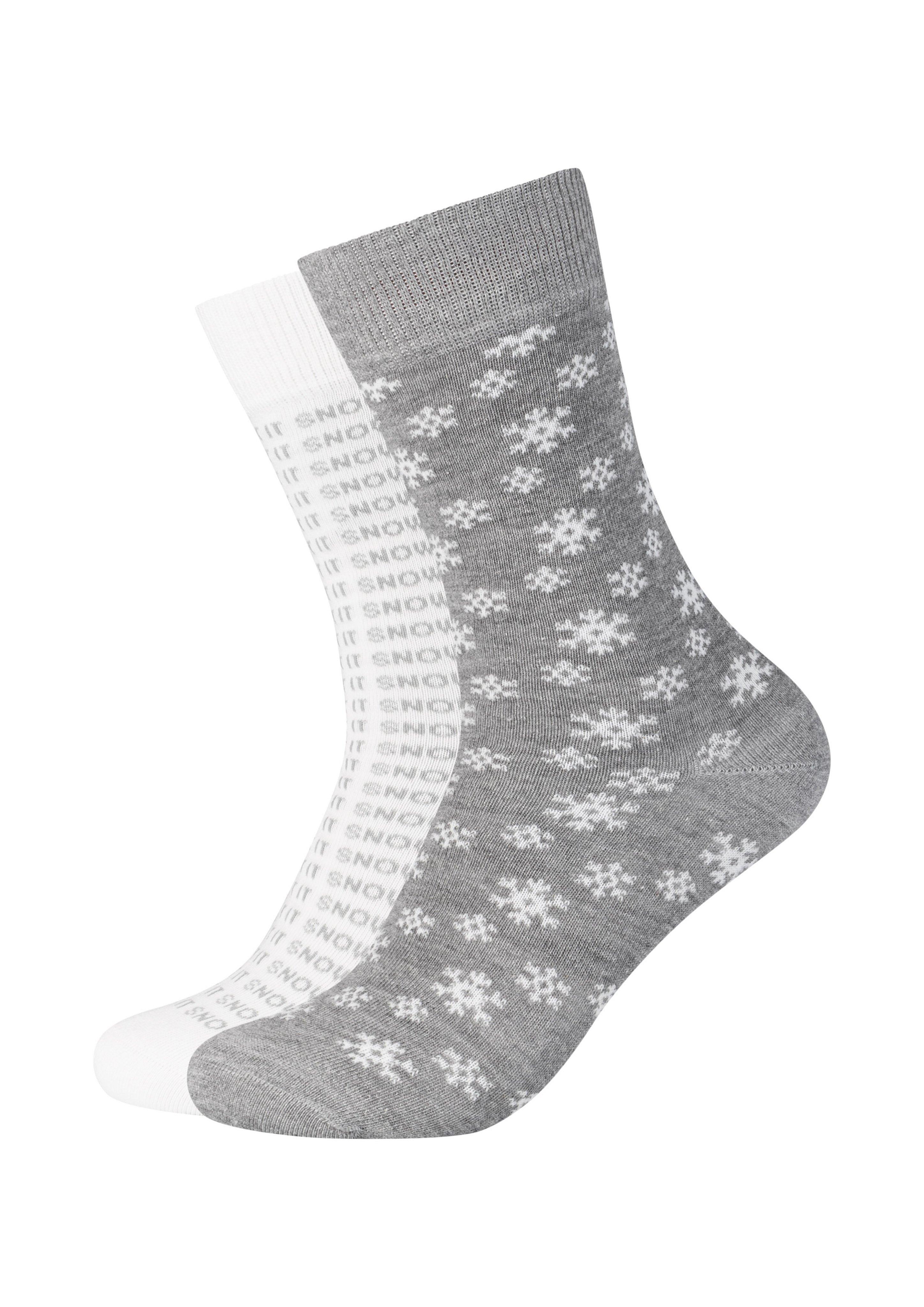 Femmes Chaussettes de Noël unisexes en pack de 2 en blanc de s.Oliver