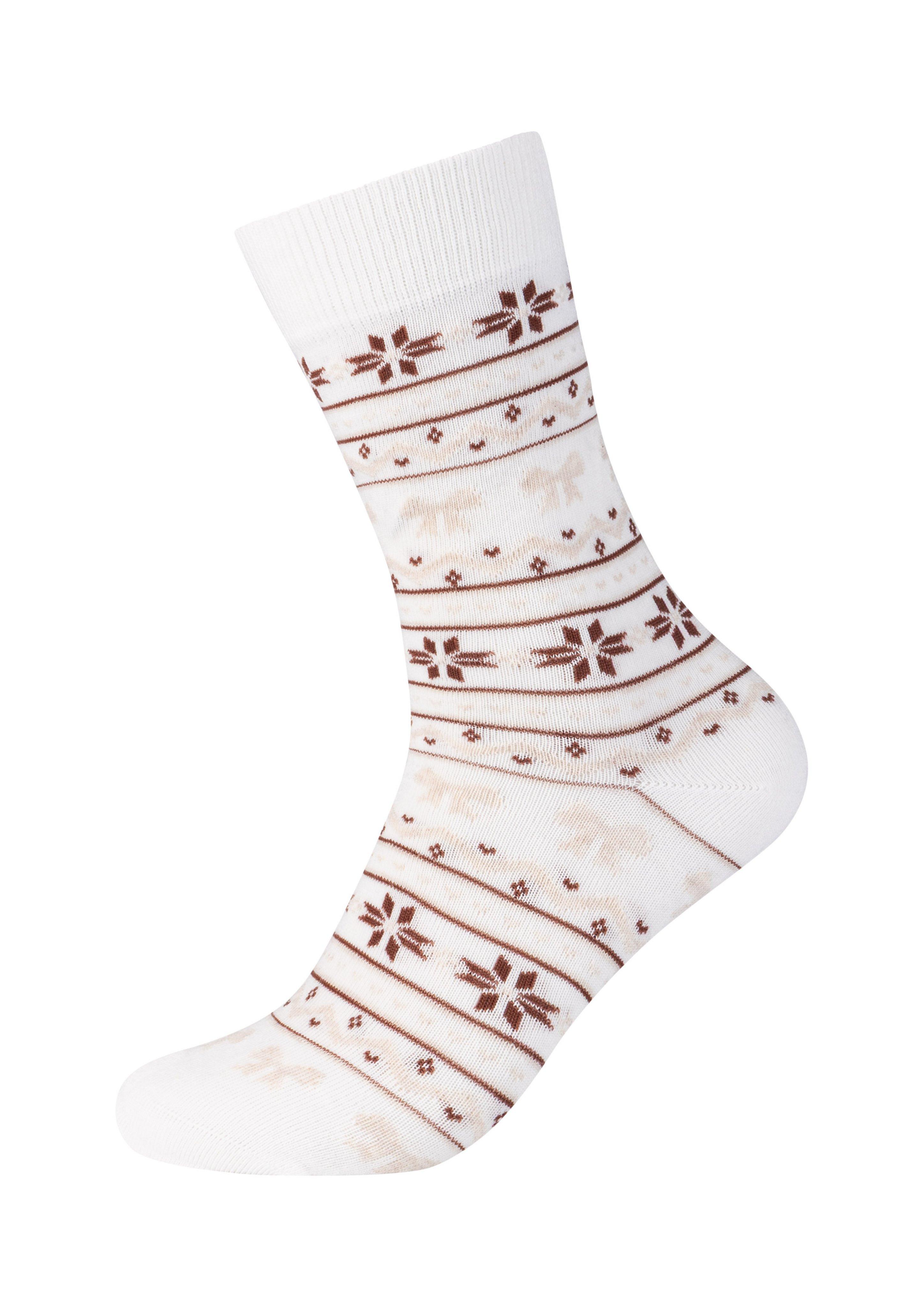 Femmes Chaussettes de Noël unisexes en pack de 2 en rouge de s.Oliver