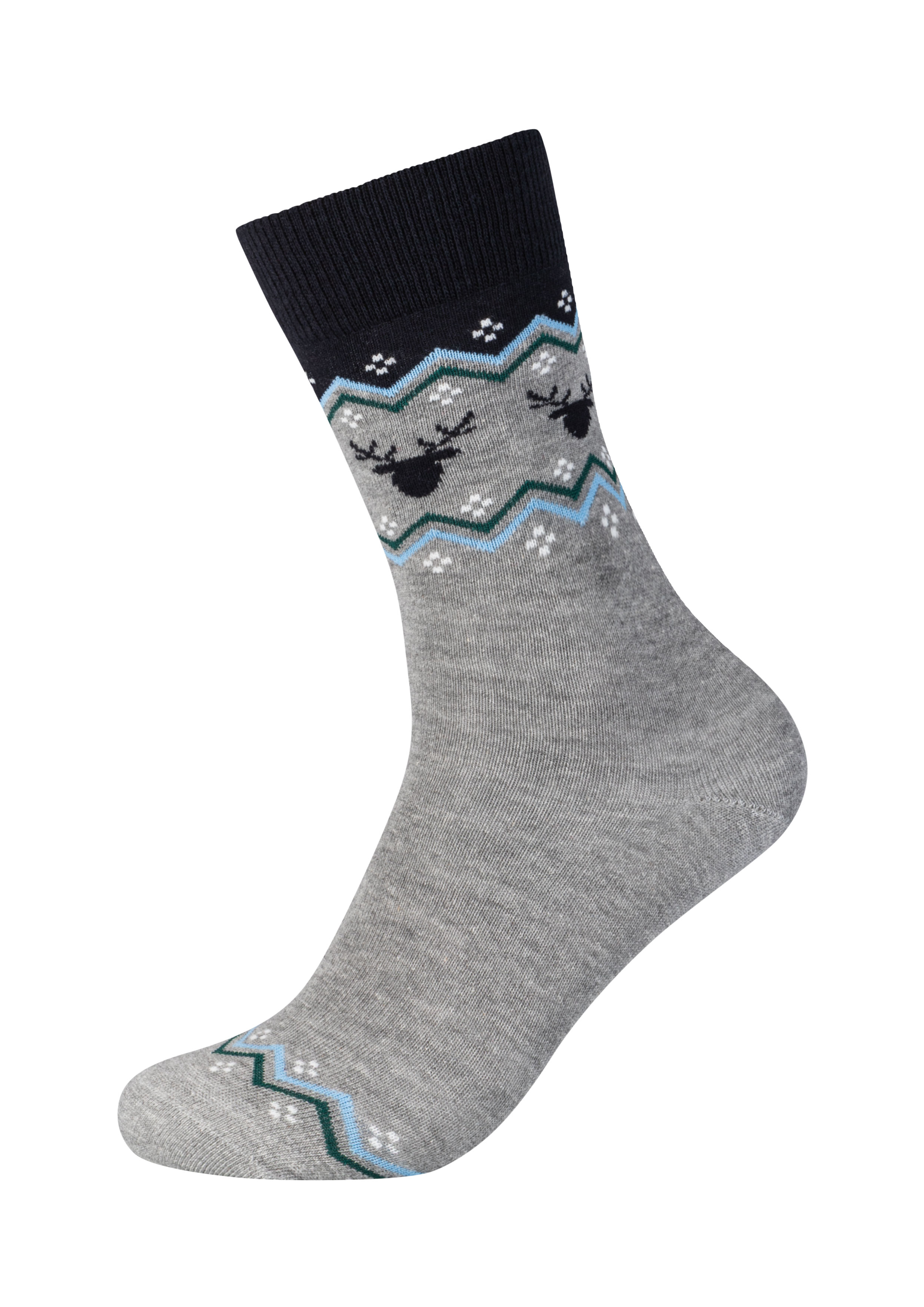 Femmes Chaussettes de Noël unisexes en pack de 2 en bleu de s.Oliver