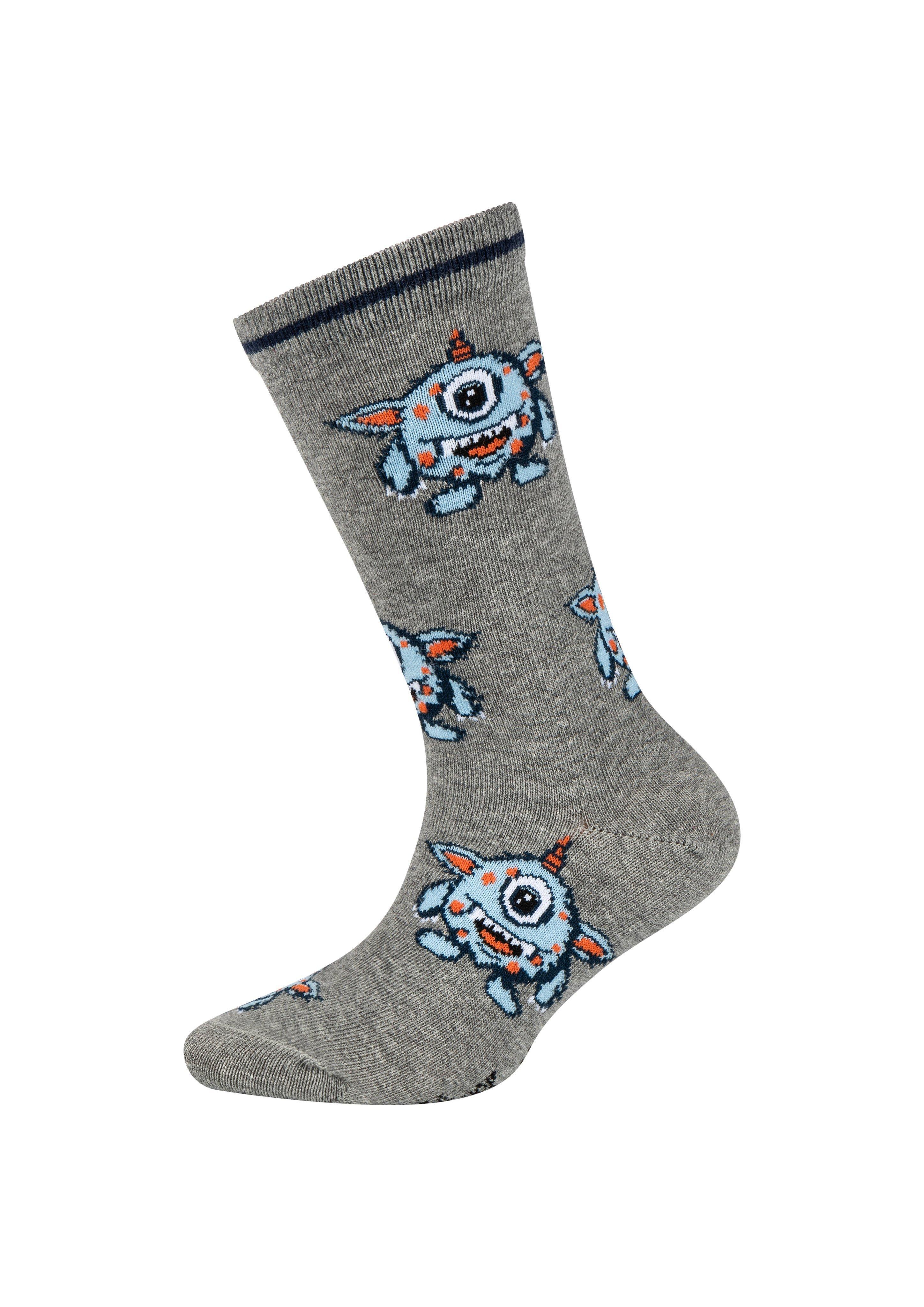 Thumbnail - Socken mit verspieltem Print im 3er-Pacl