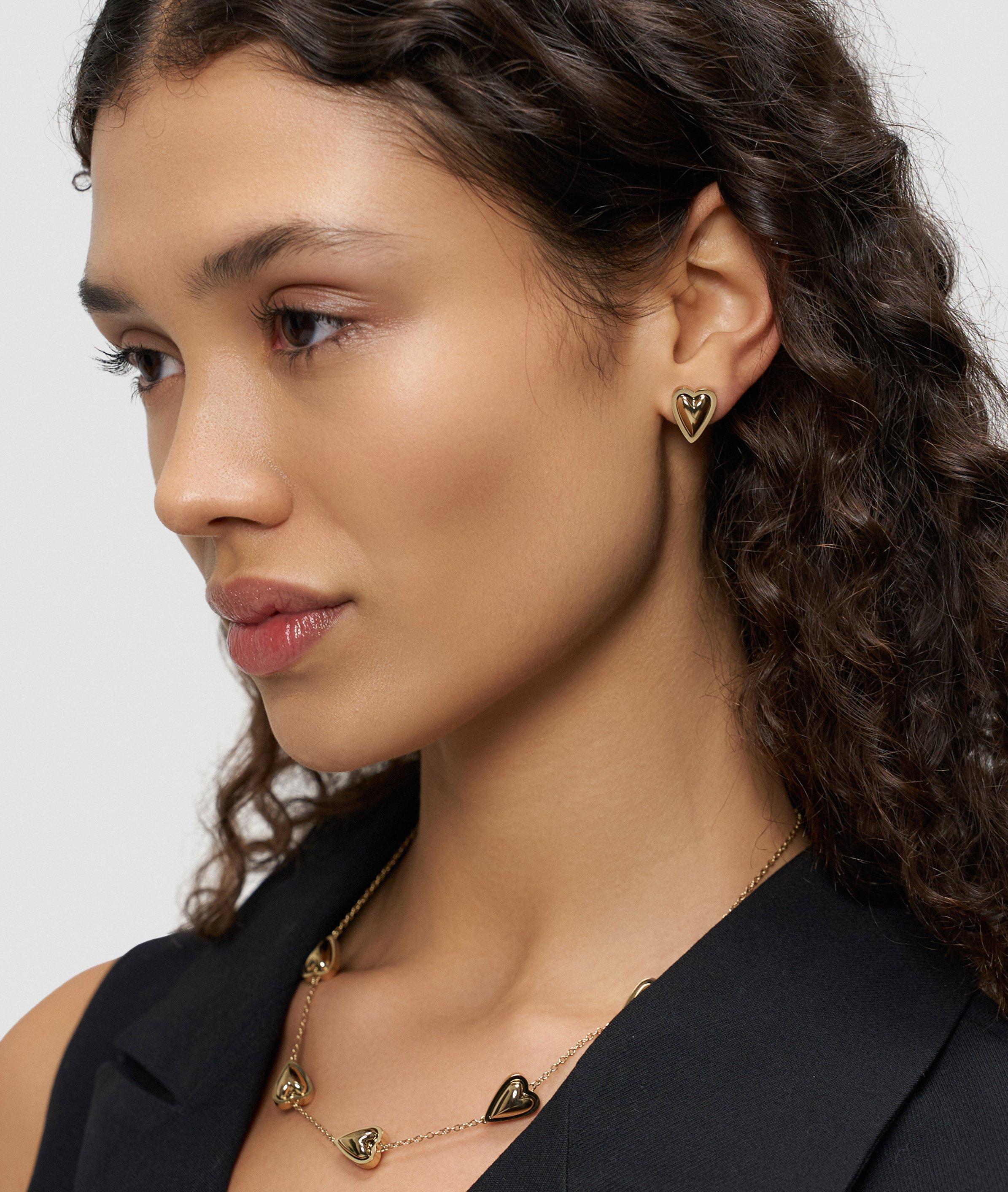 Ohrstecker in schwarz, rosé, silber & gold