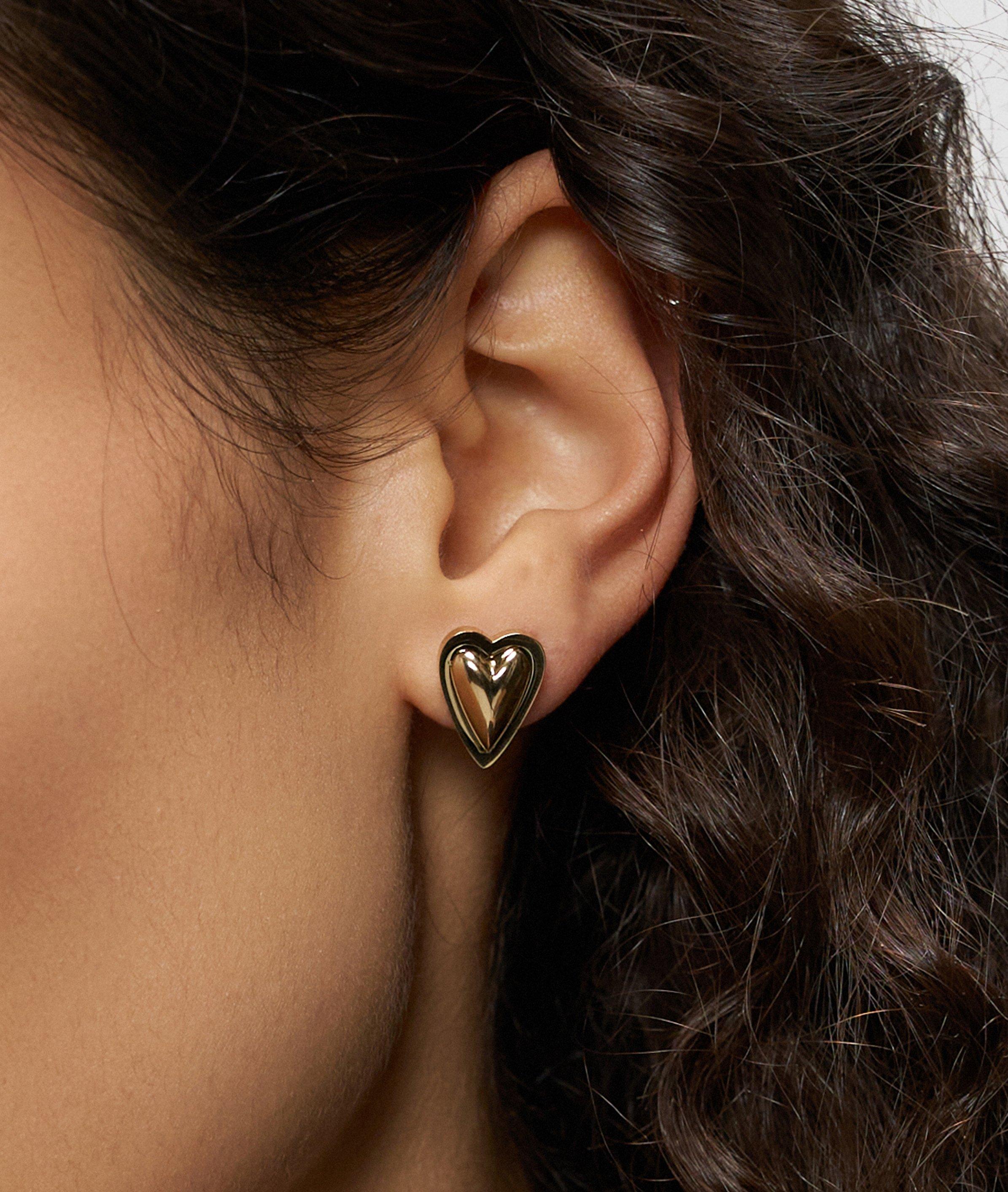 Ohrstecker in schwarz, rosé, silber & gold