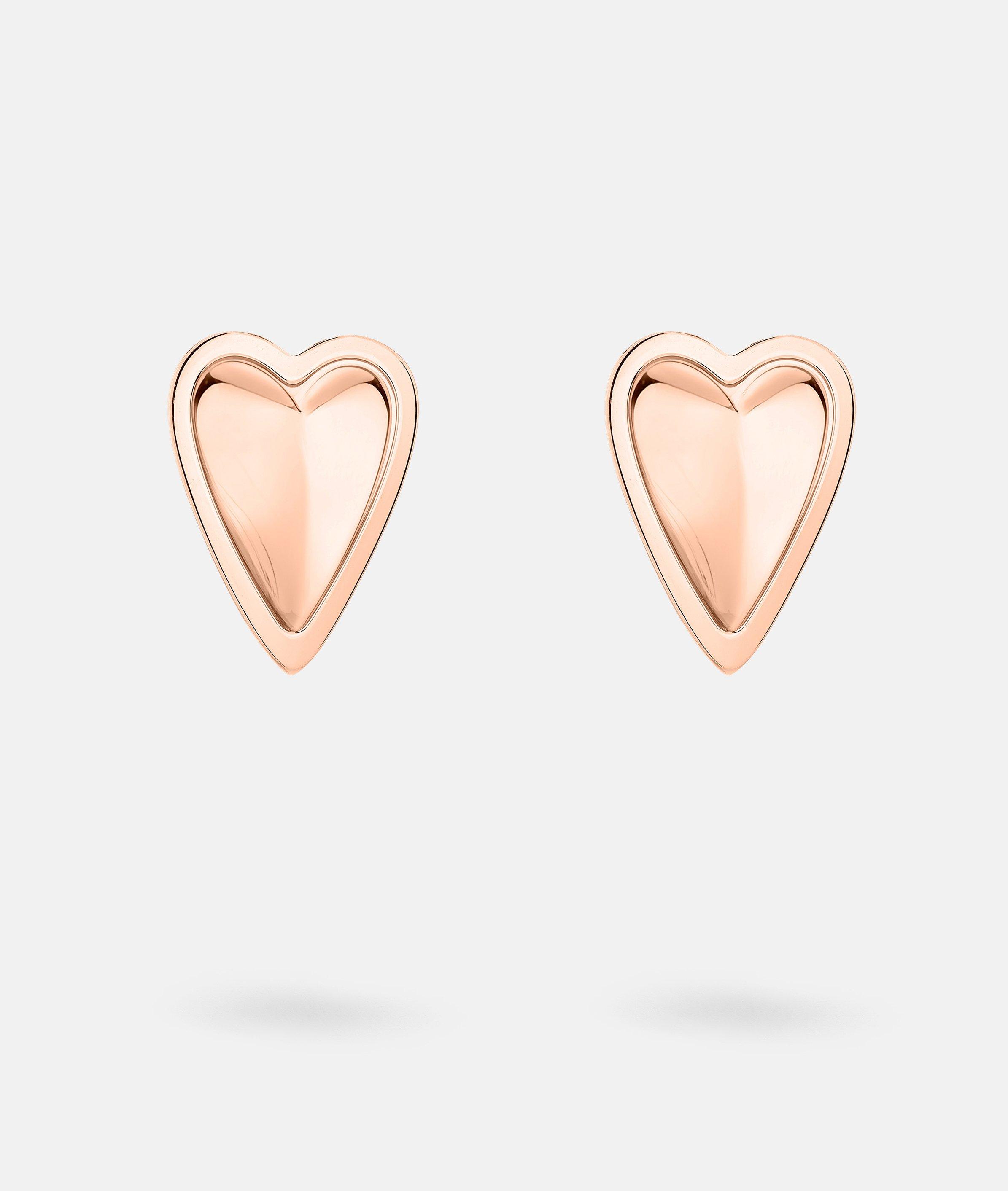 Ohrstecker in rosé, schwarz, silber & gold