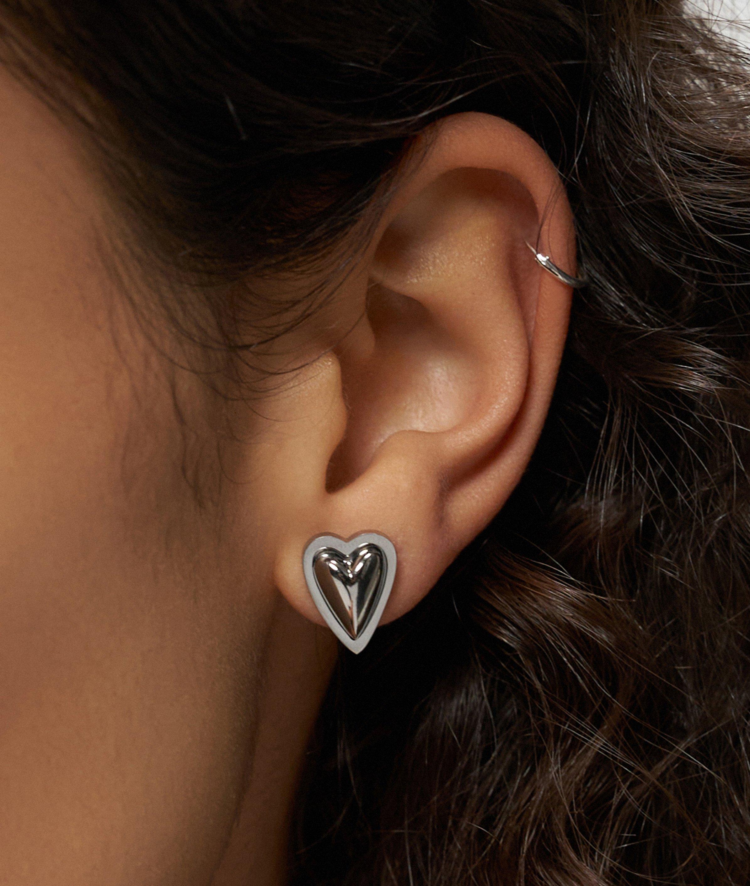 Ohrstecker in silber, schwarz, rosé & gold