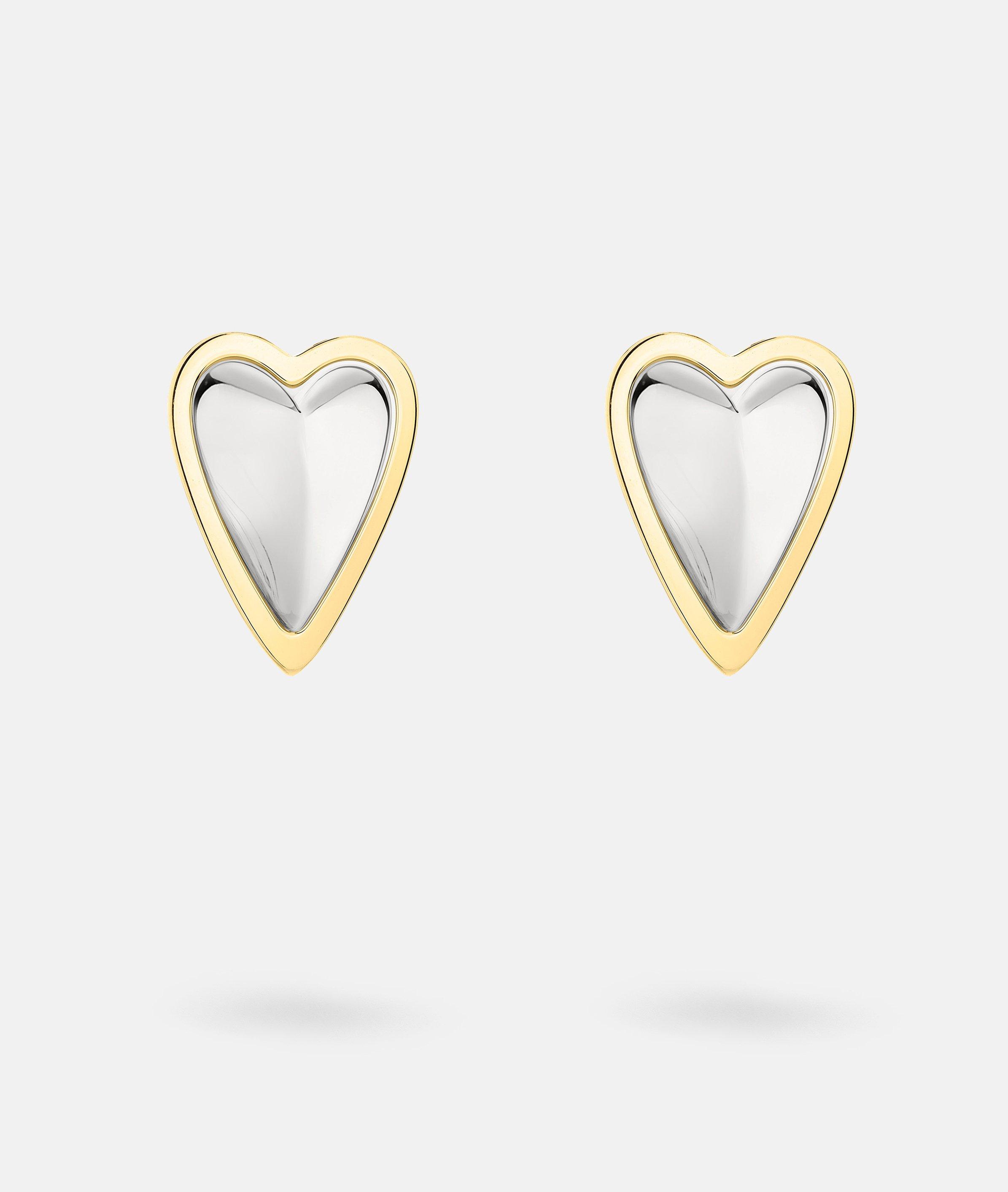 Ohrstecker in gold, schwarz, rosé & silber