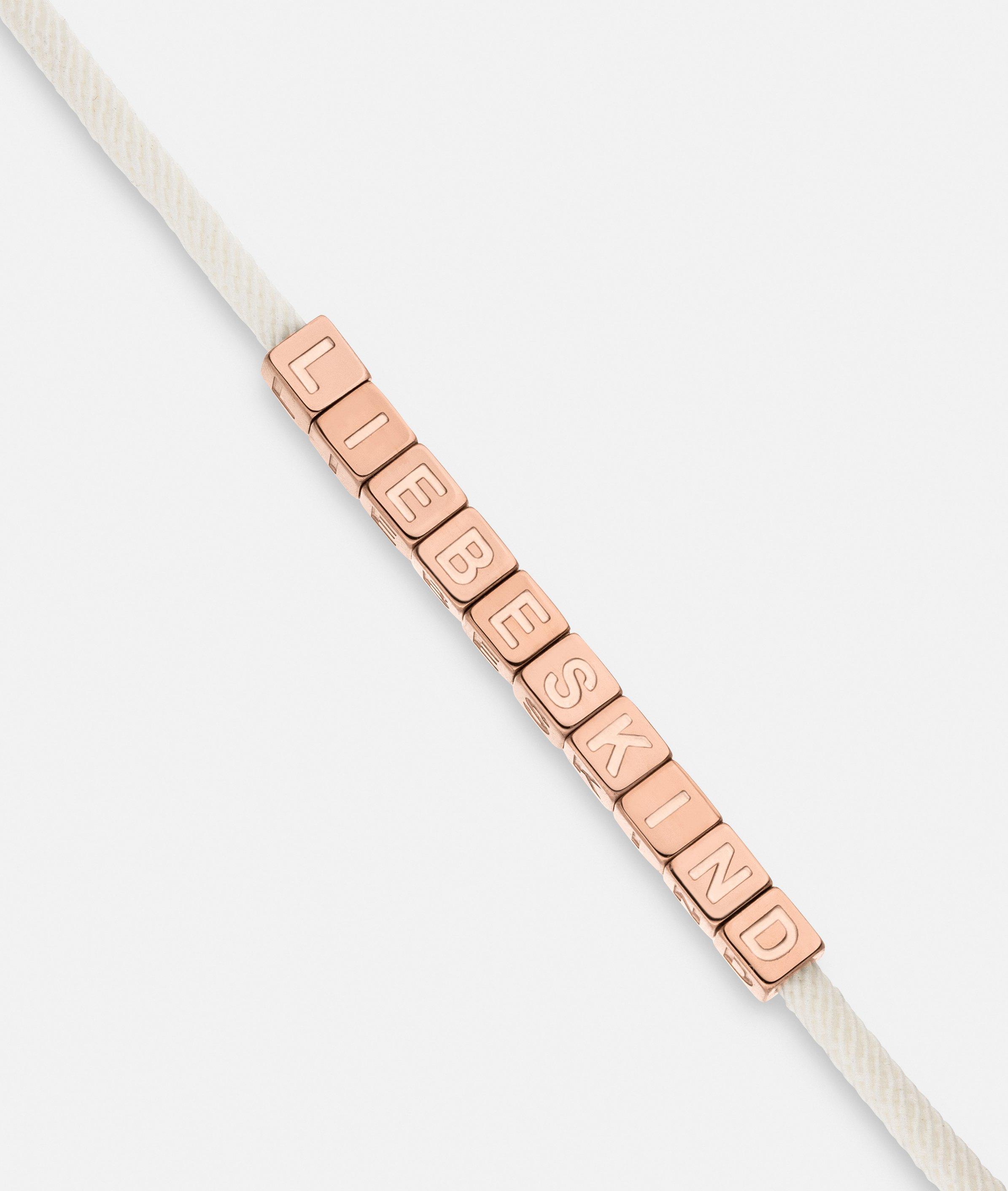Armband in silber, blau & gold