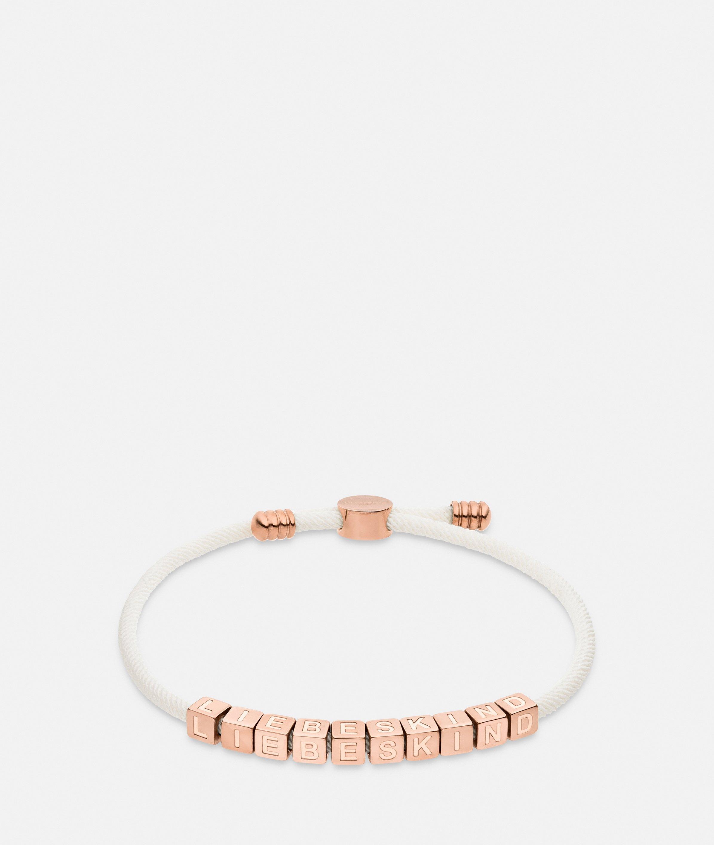 Armband in silber, blau & gold
