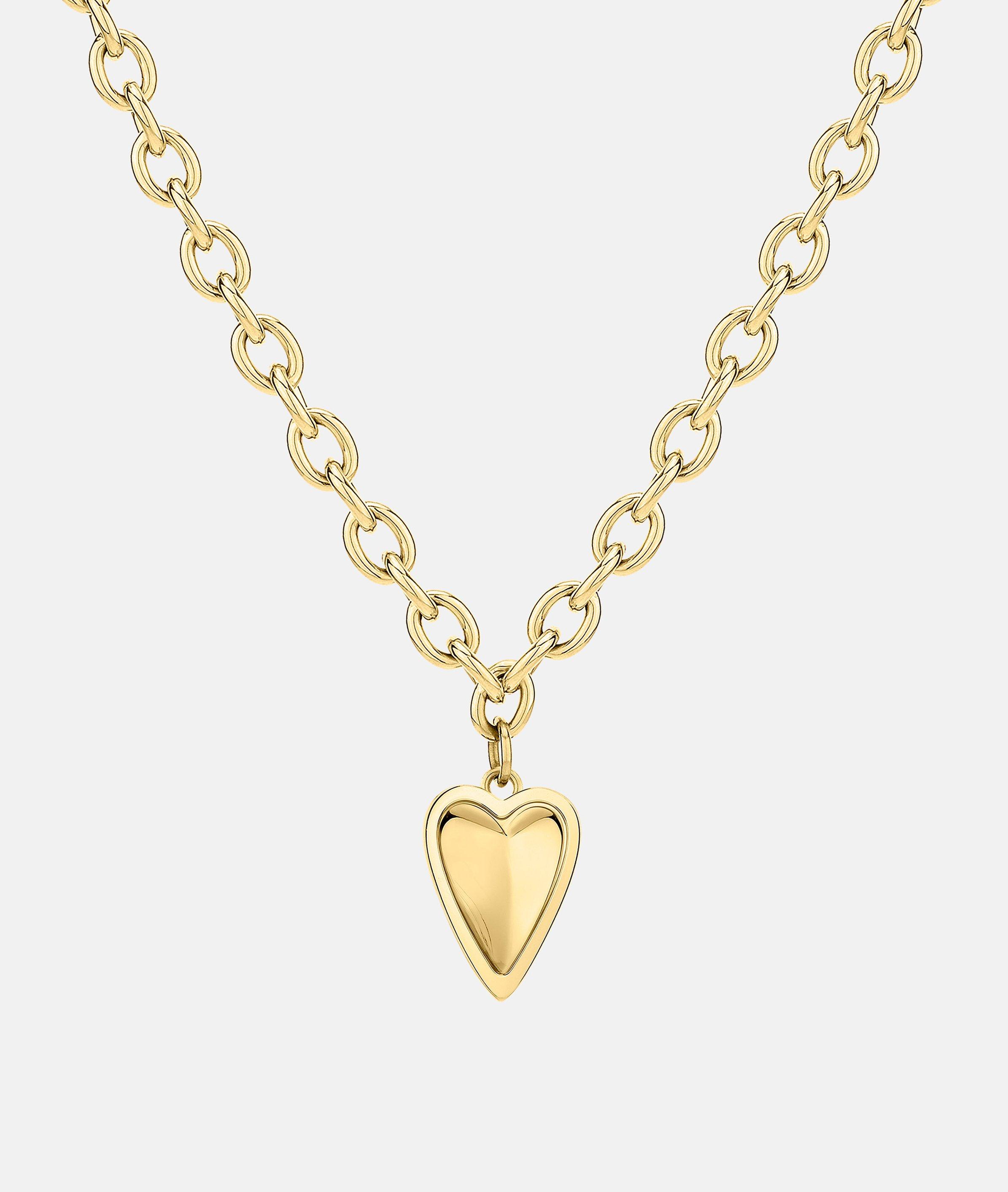 Halskette in gold, silber, gold & rosé