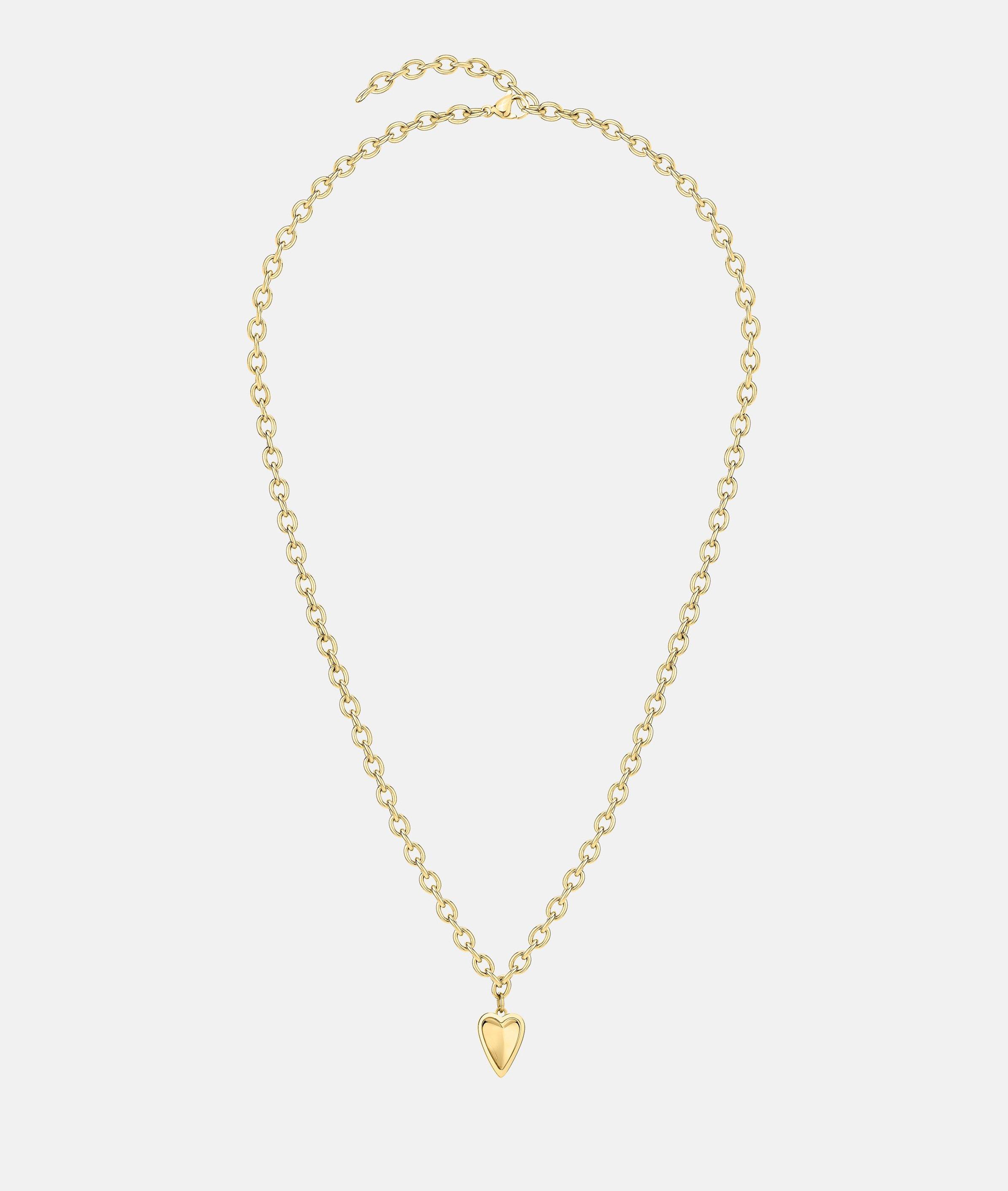 Halskette in gold, silber, gold & rosé