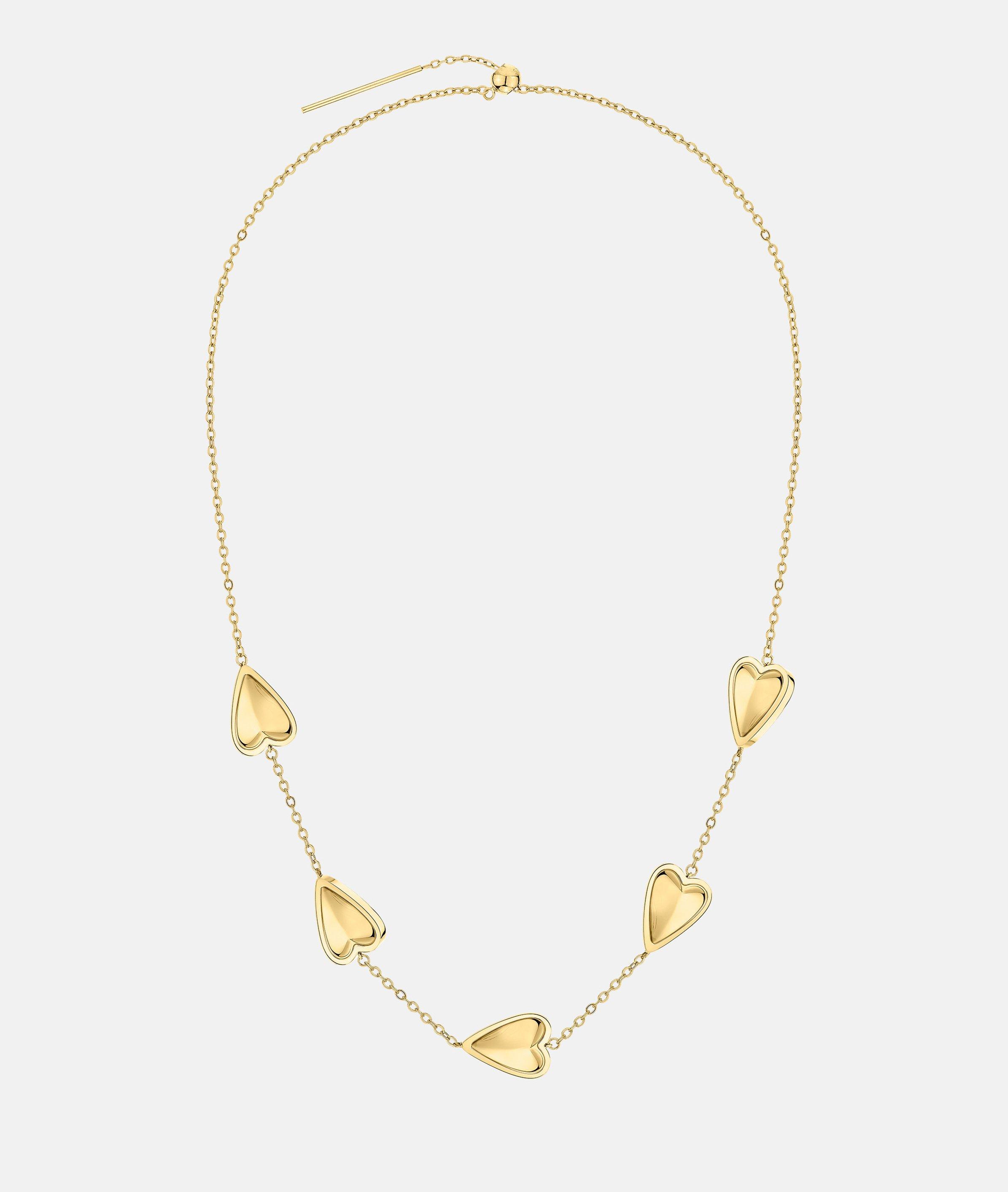 Halskette in gold, rosé, silber & gold