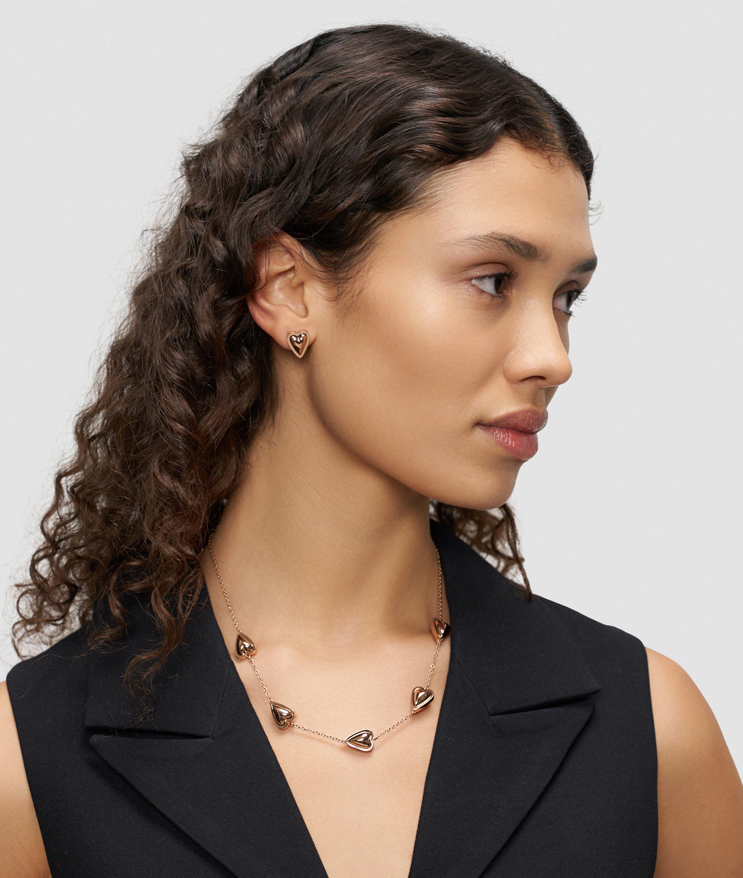 Halskette in rosé, gold, silber & gold