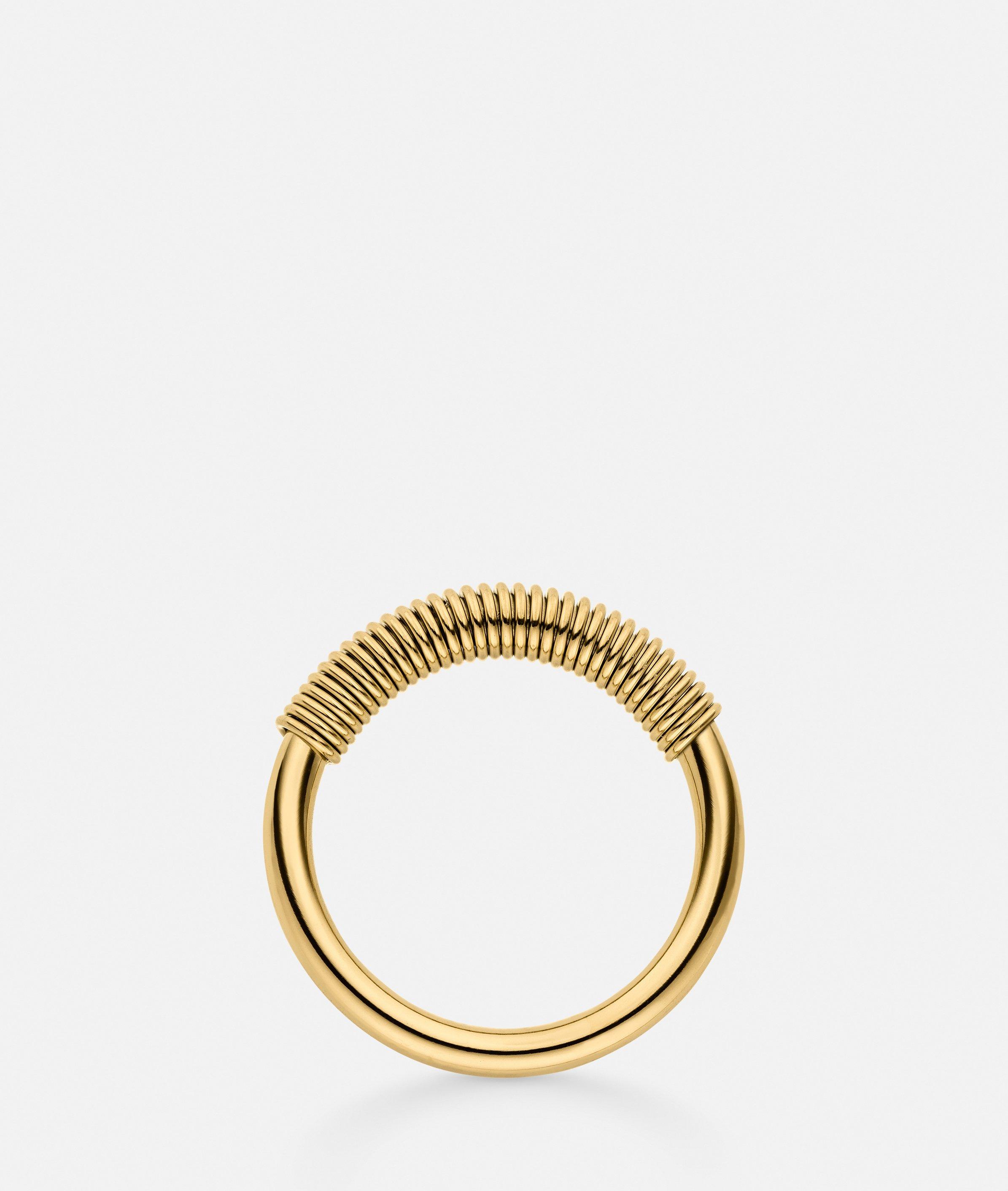 Ring in gold, schwarz & silber