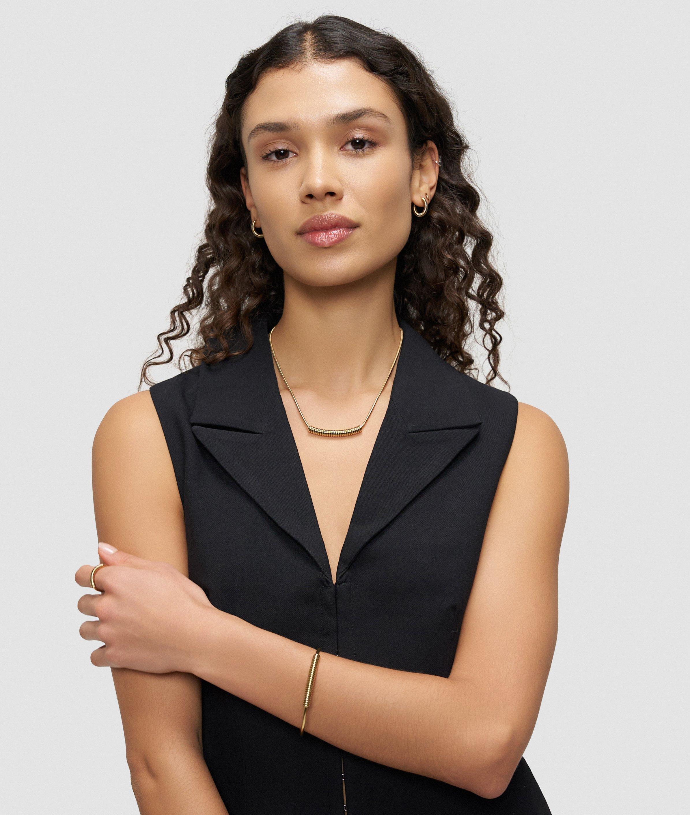 Ring in gold, schwarz & silber