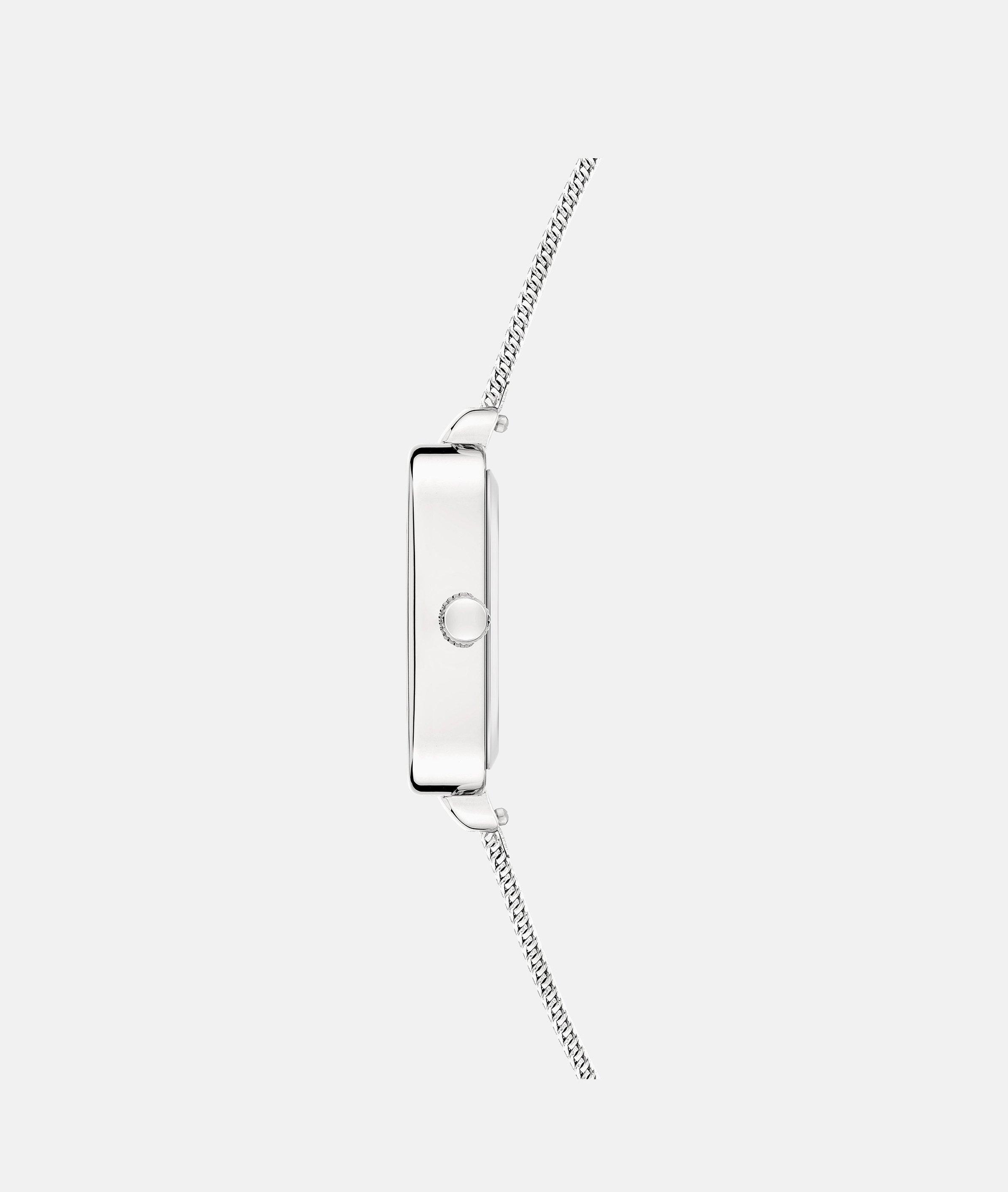 Uhr in silber, rosé & gold