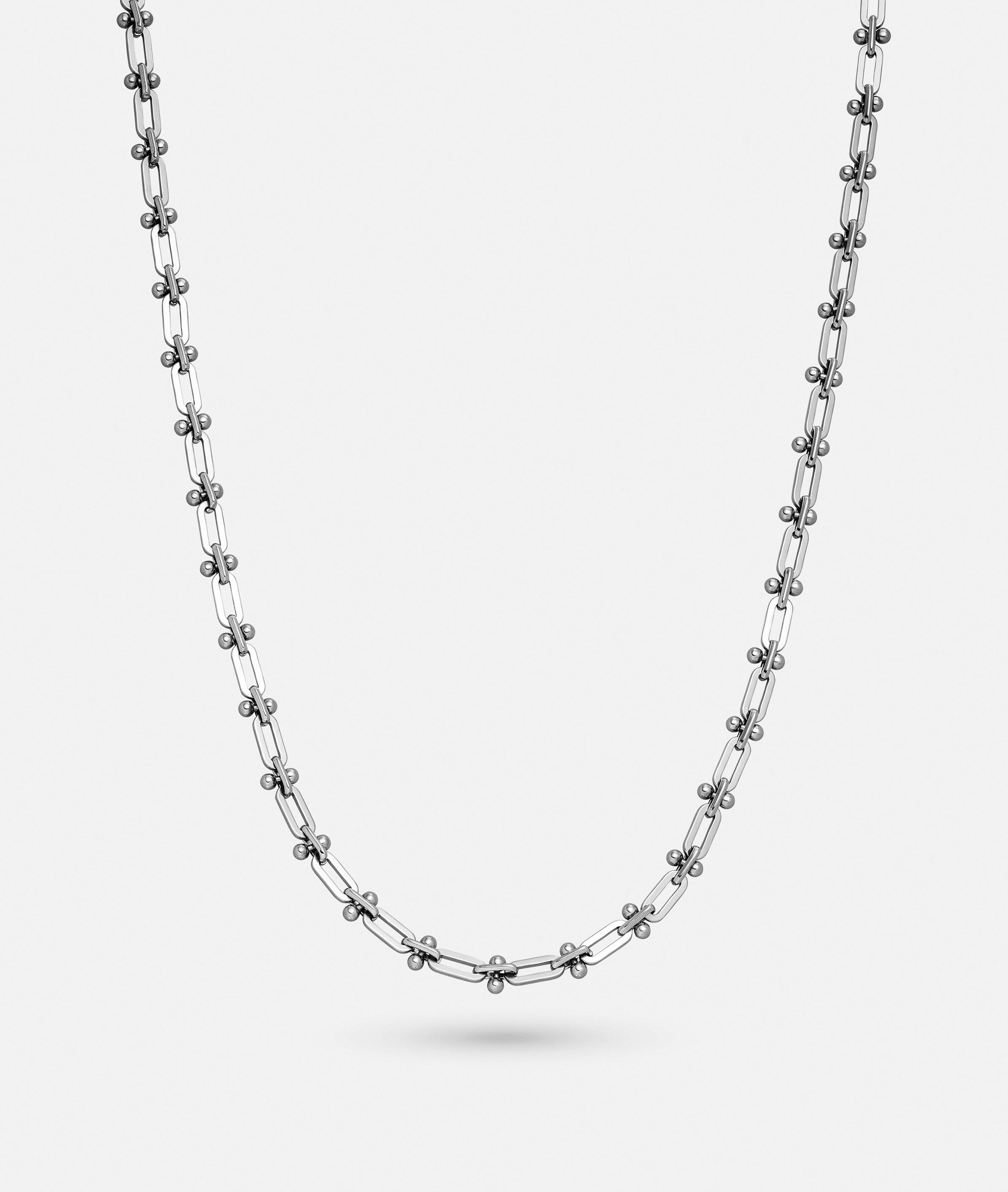 Halskette in silber & gold