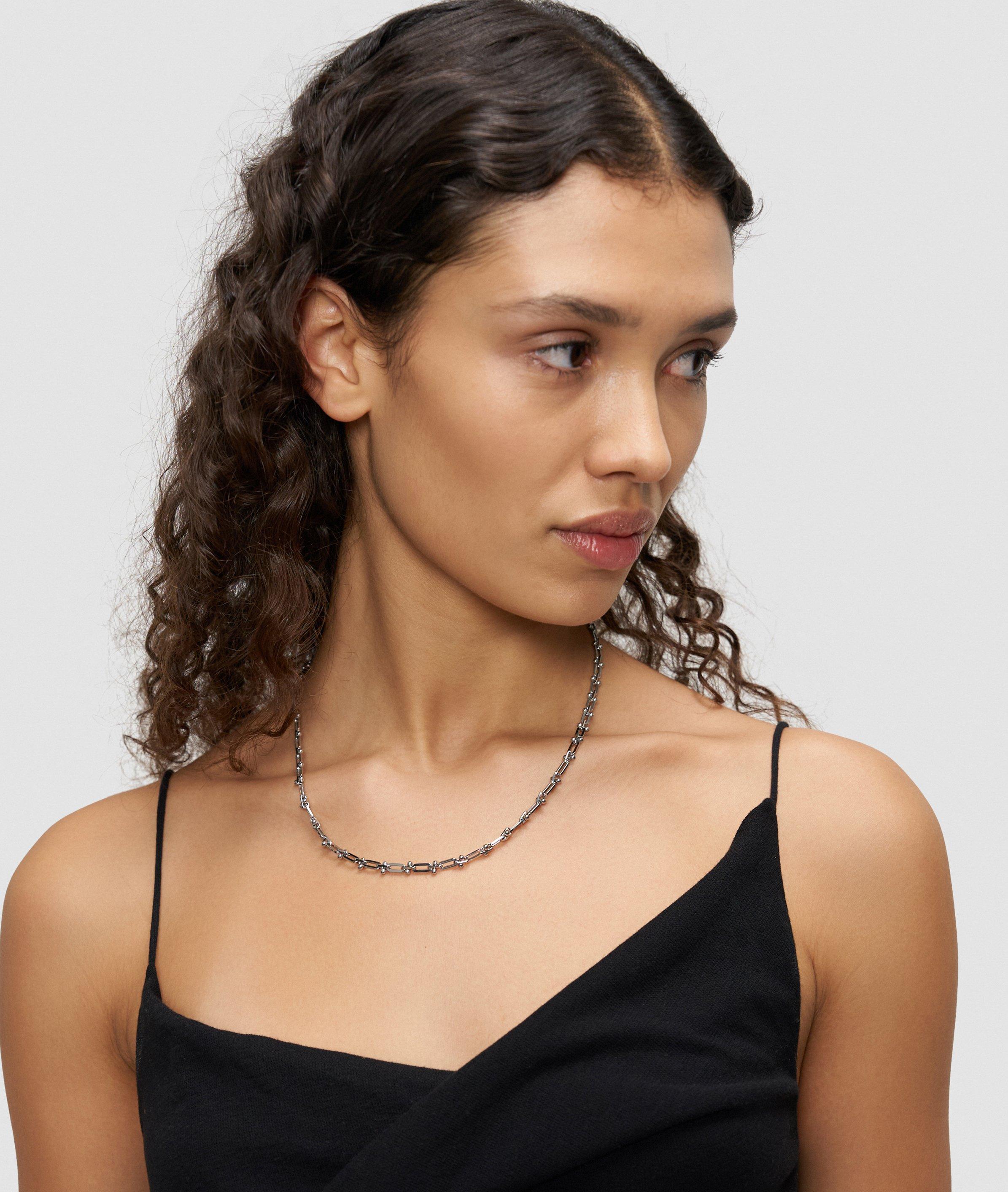 Halskette in silber & gold