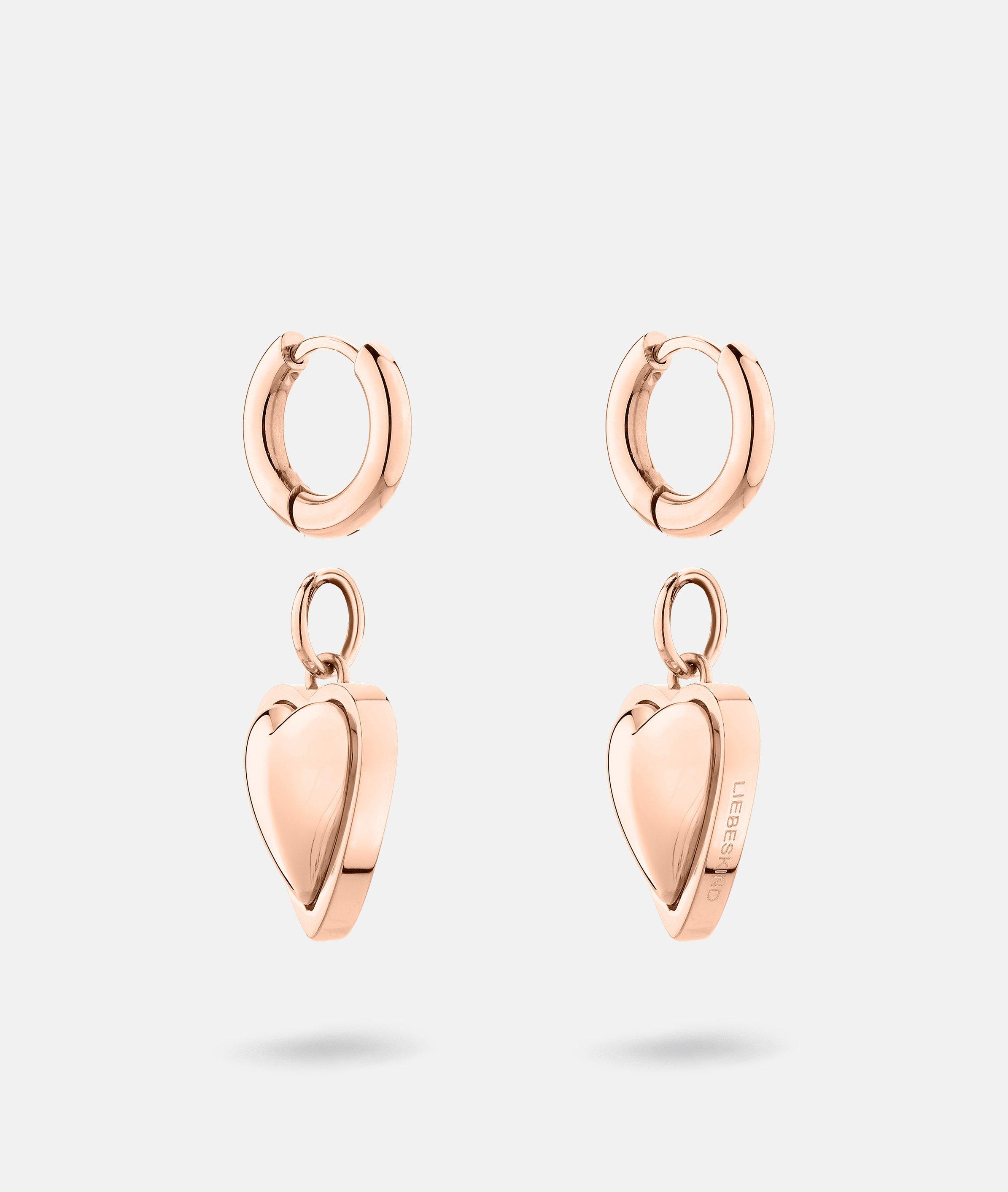 Creolen in rosé, silber, gold & gold