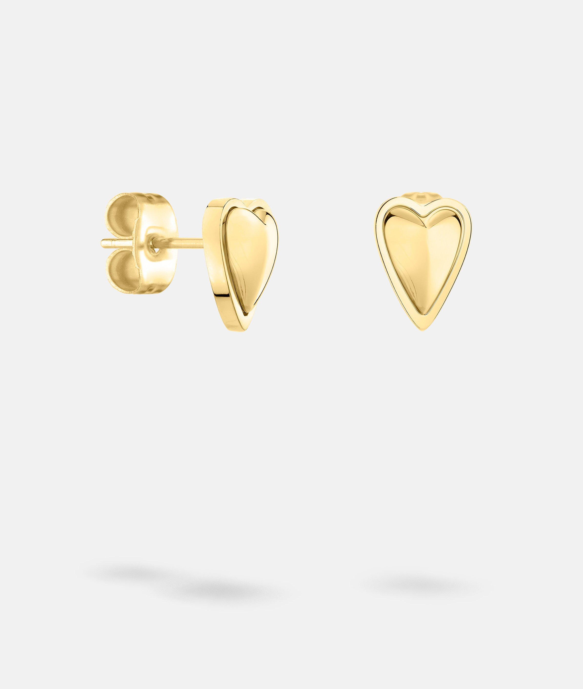 Ohrstecker in gold, gold, rosé & silber