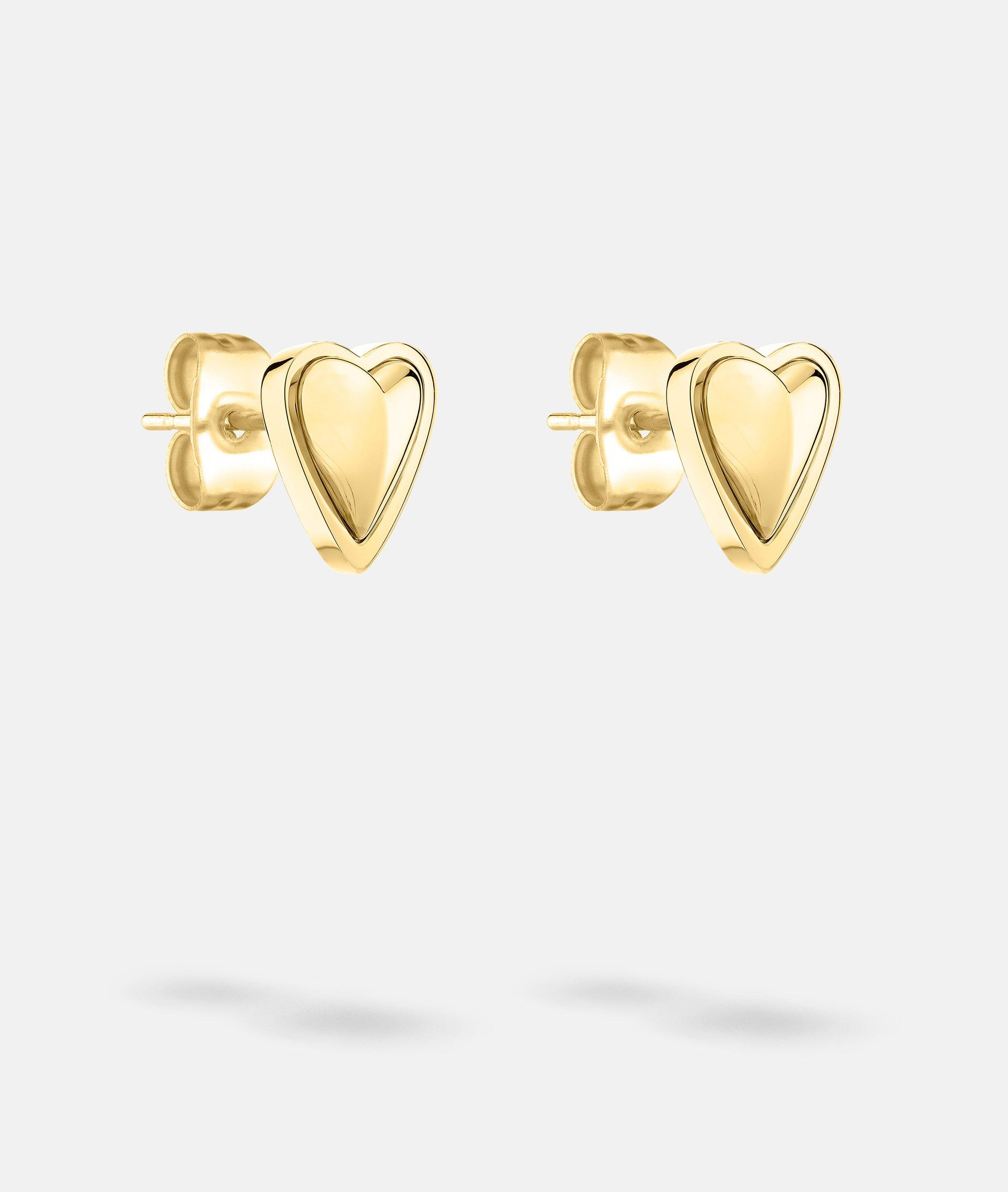 Ohrstecker in gold, gold, rosé & silber