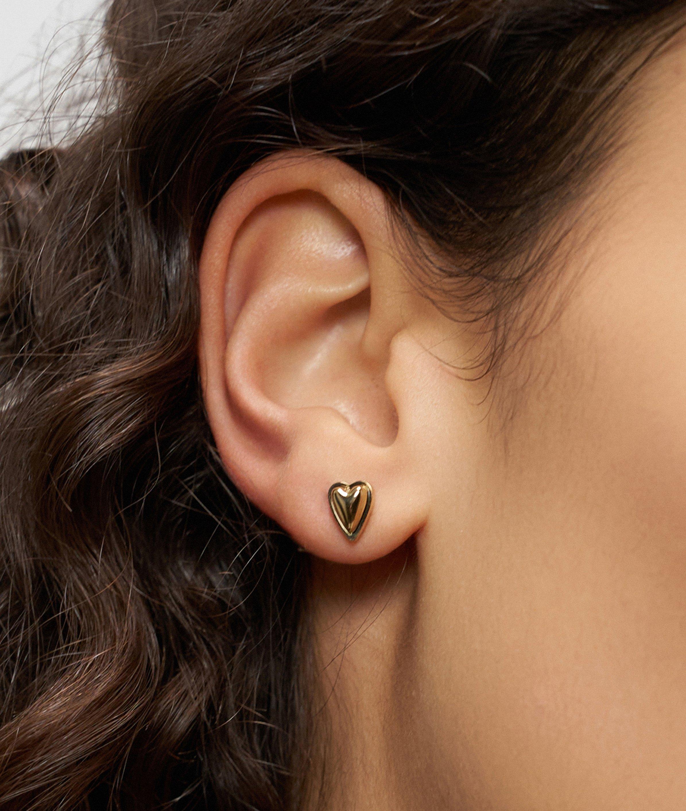 Ohrstecker in gold, gold, rosé & silber