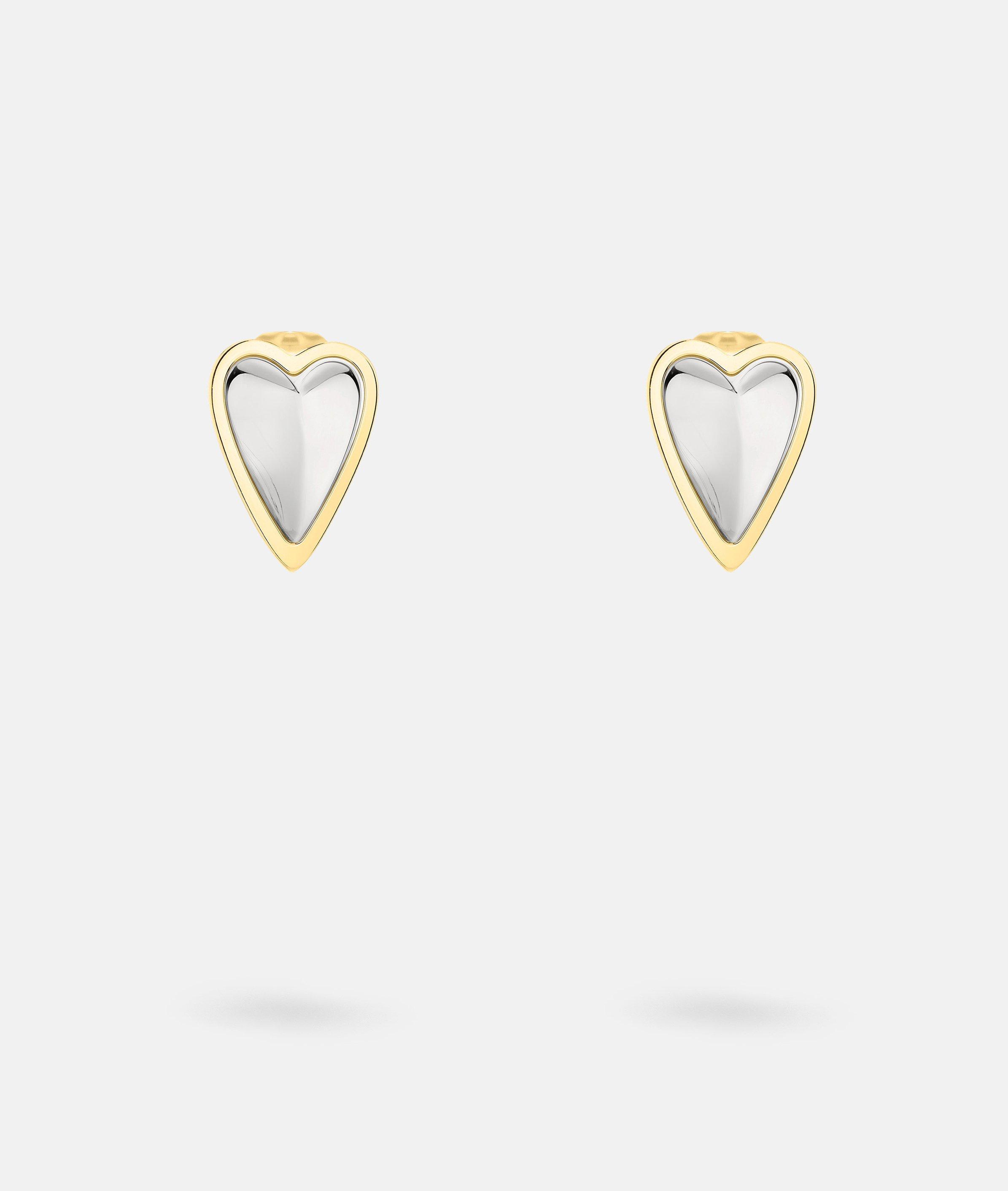 Ohrstecker in gold, rosé, gold & silber