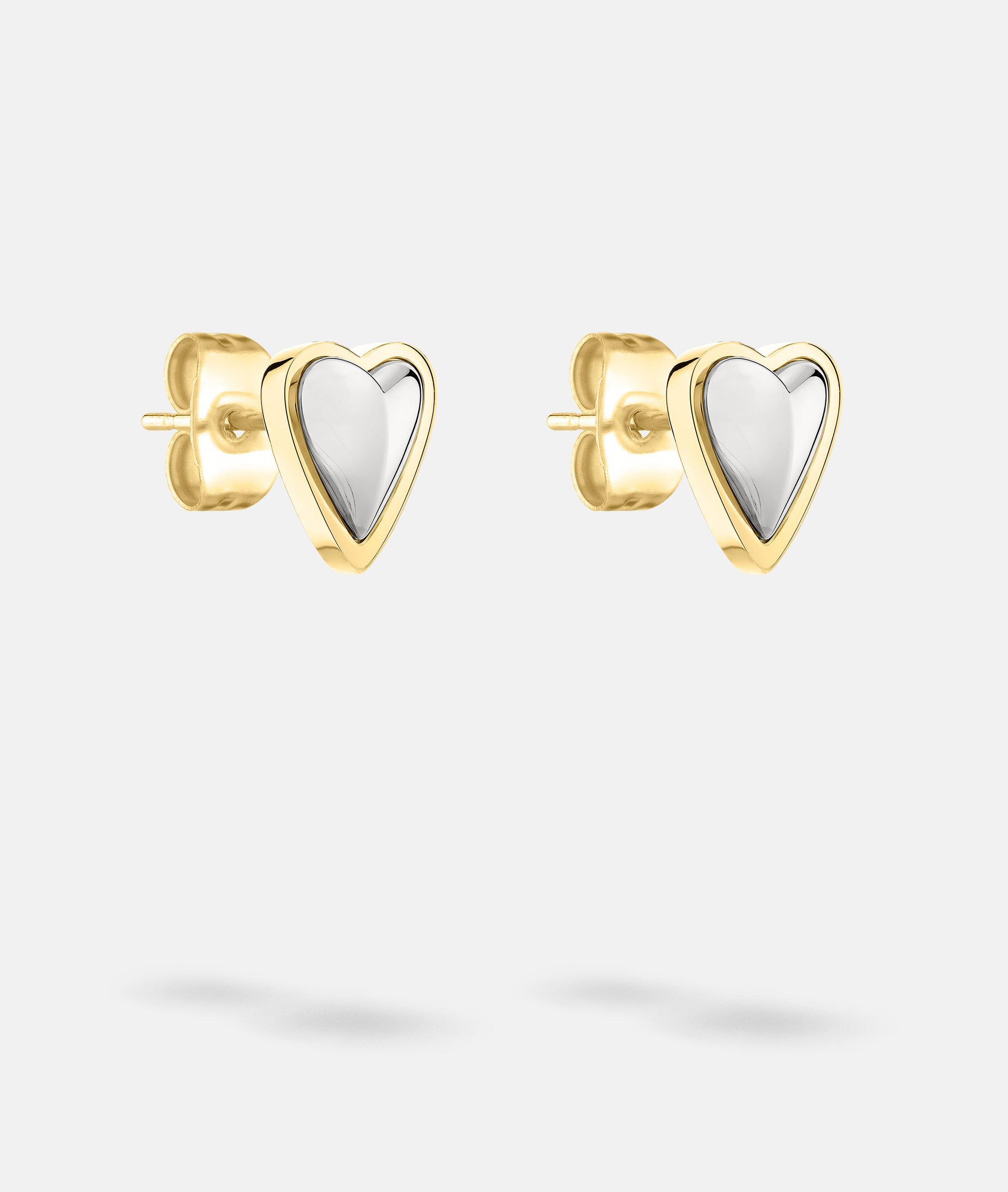 Ohrstecker in gold, rosé, gold & silber