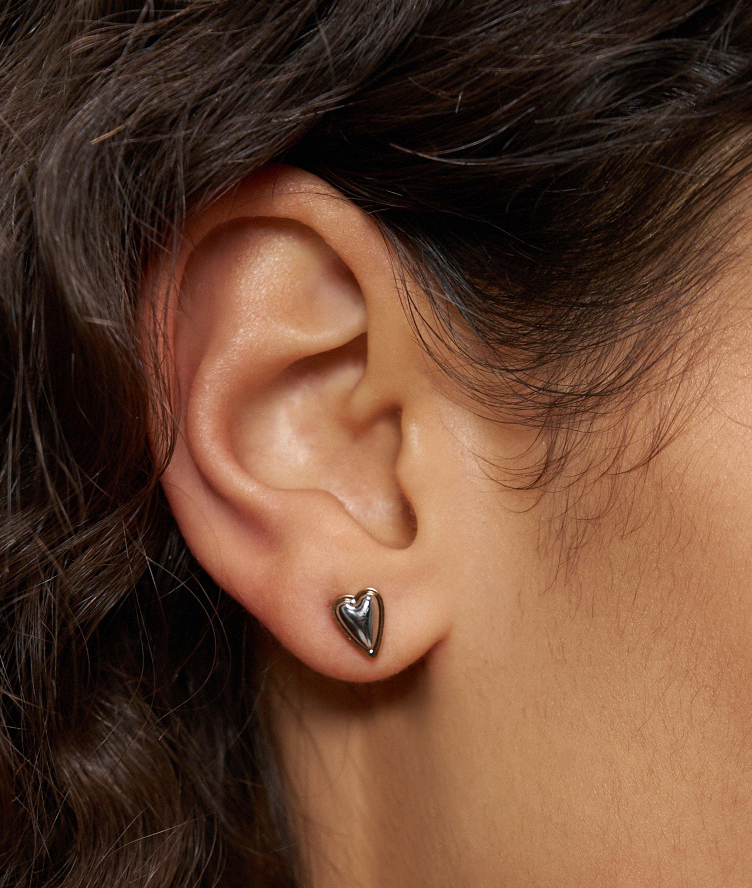 Ohrstecker in gold, rosé, gold & silber