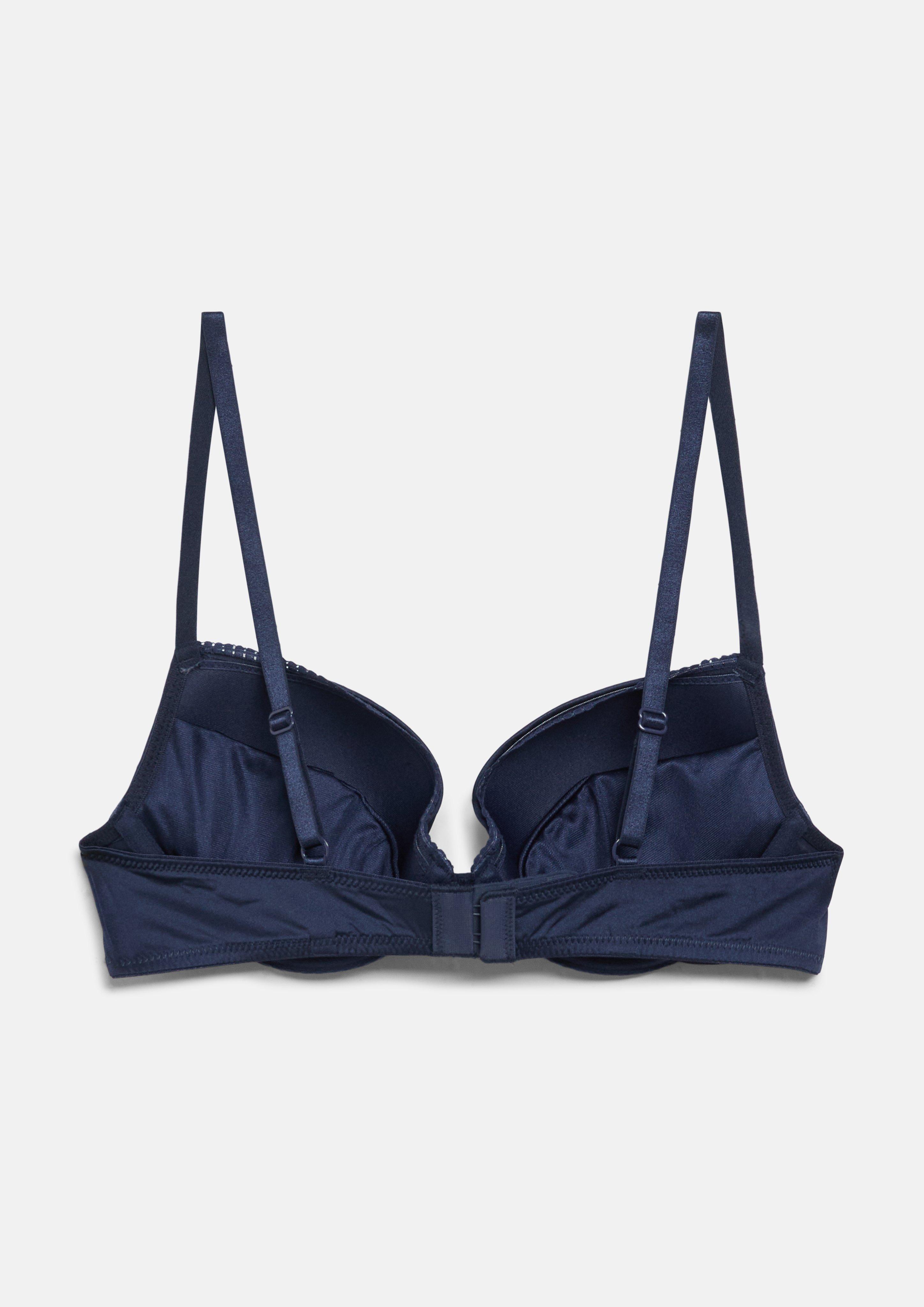 Dámy Push-up podprsenka s detailom krúžku vo farbe modrá od s.Oliver
