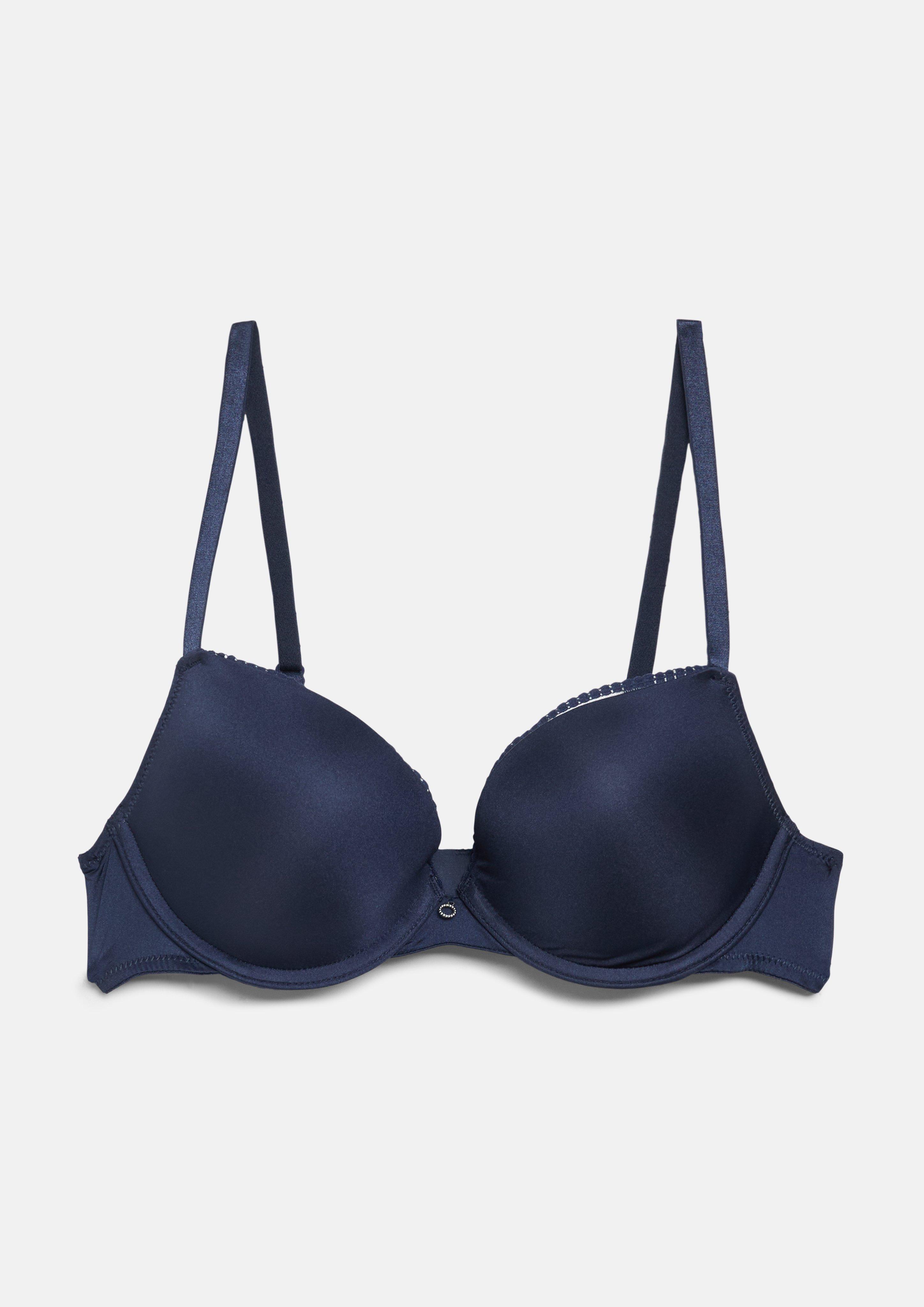 Push-up podprsenka s detailom krúžku vo farbe námornická modrá od s.Oliver