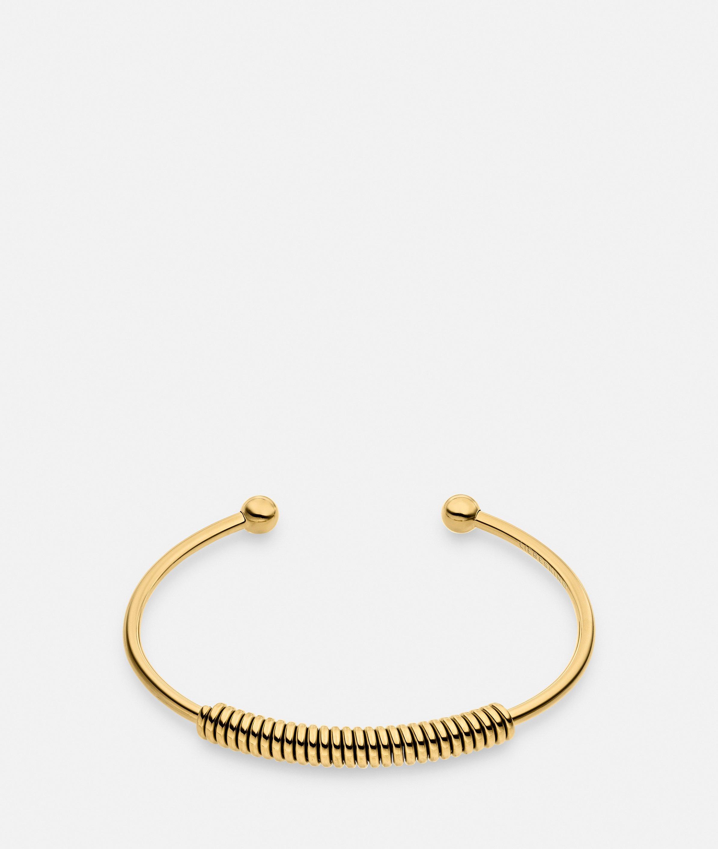 Armreif in gold, schwarz & silber