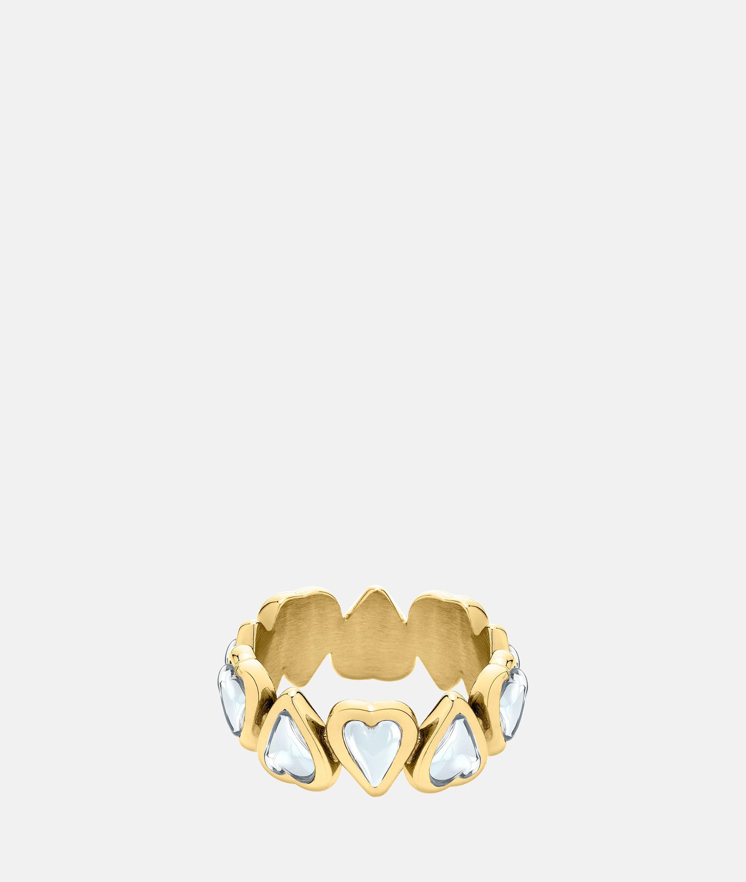 Ring in gold, rosé & silber