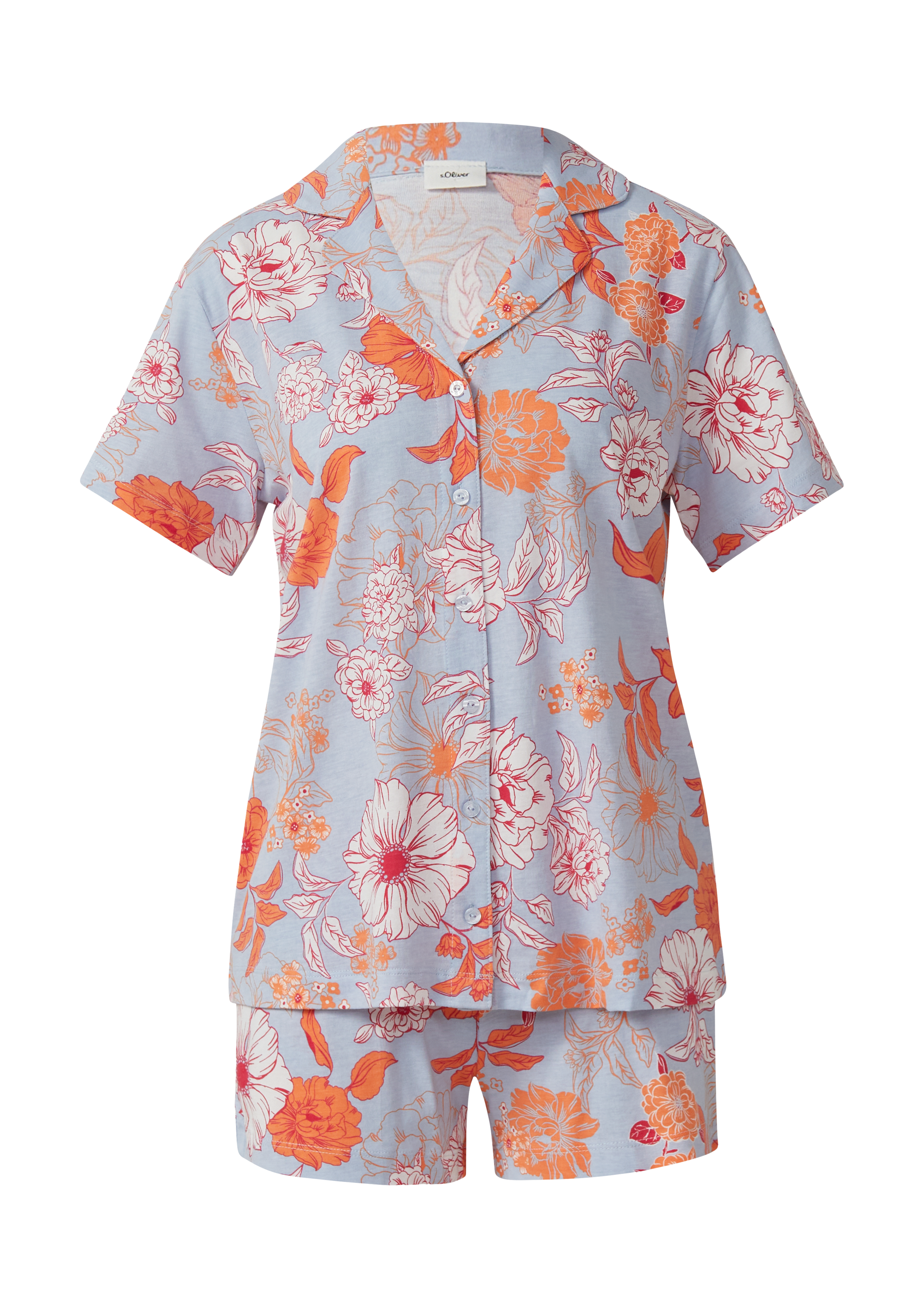 Pyjama-Set mit floralem Print