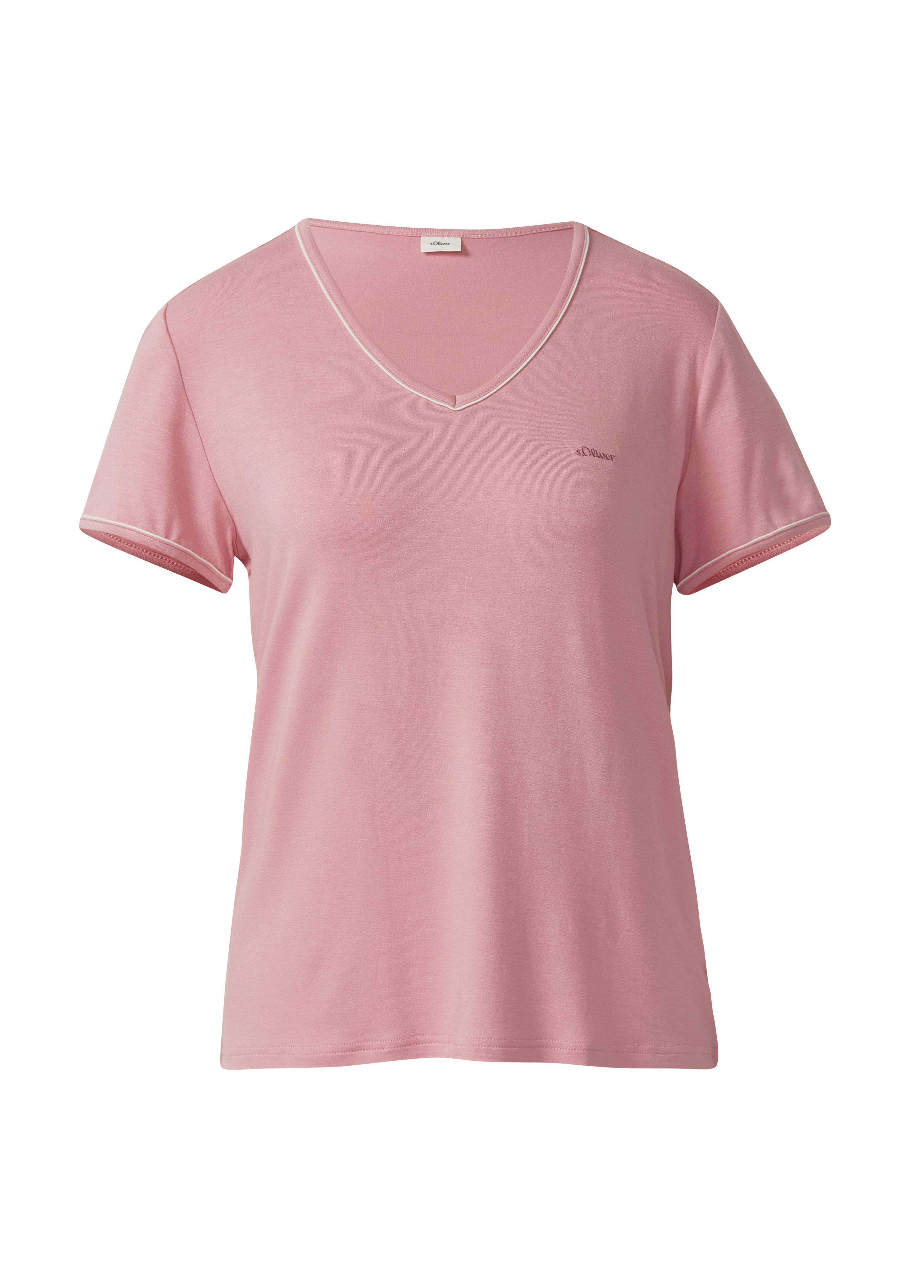 Pyjama-top met V-hals