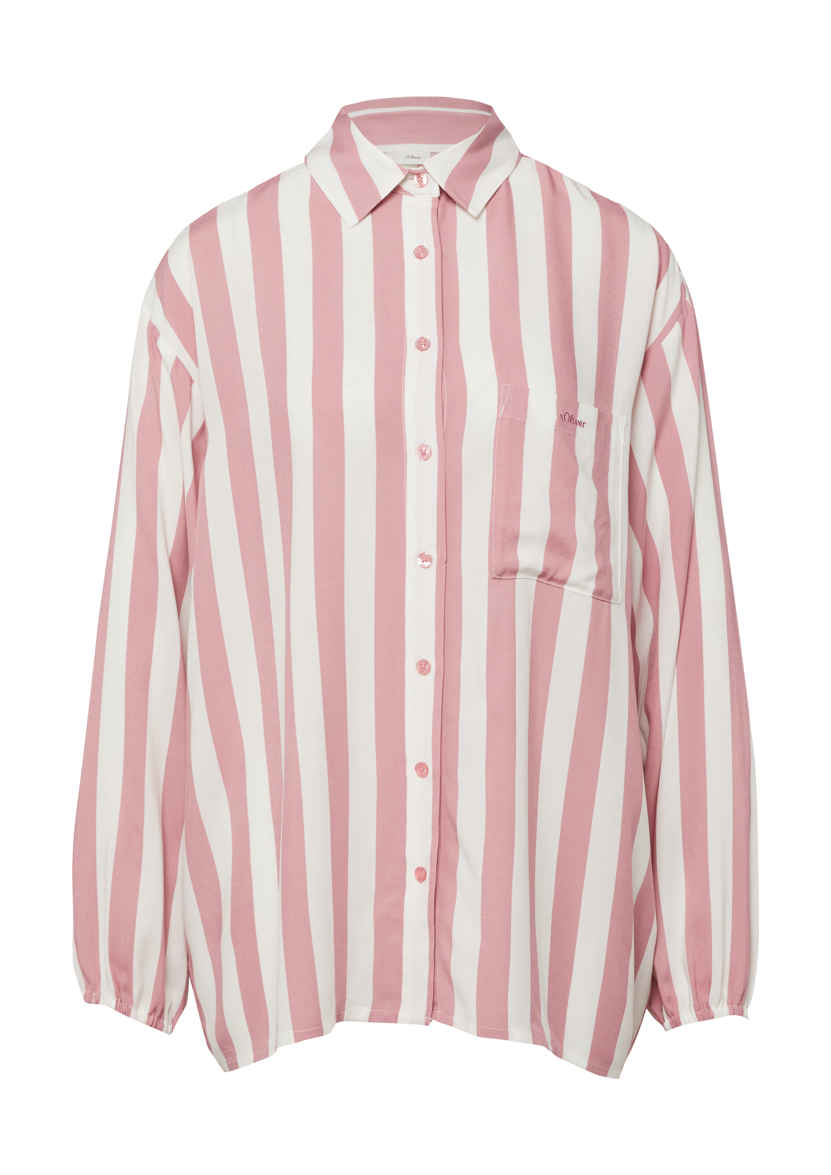 Gestreepte viscose pyjamatop