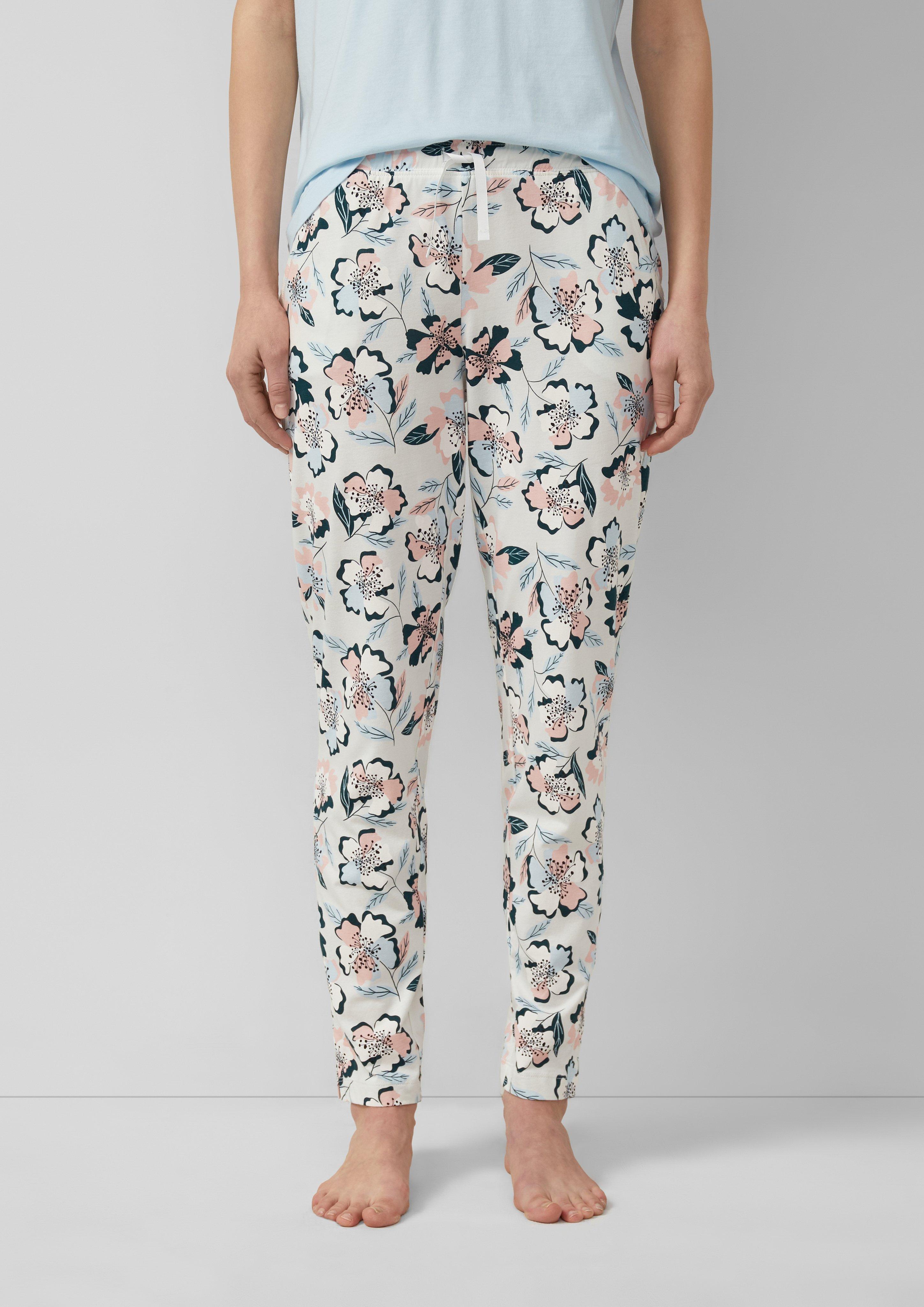Thumbnail - Pyjama-Hose im Slim Fit mit All-over-Print